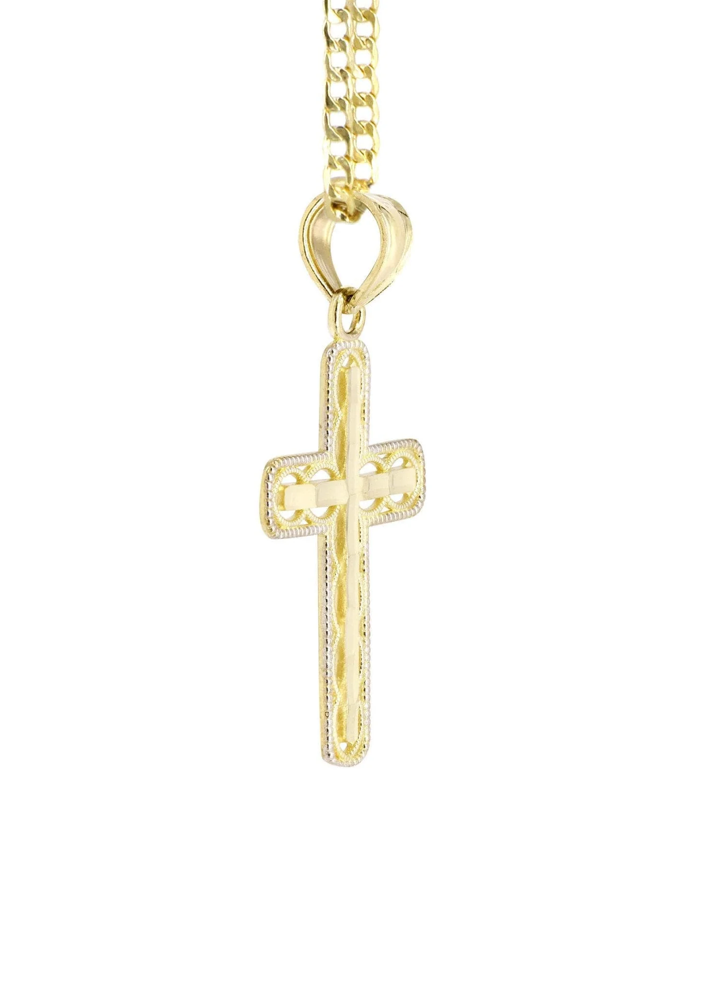 10K Gold Cross  Necklace For Men | 5.13 Grams - Image 5