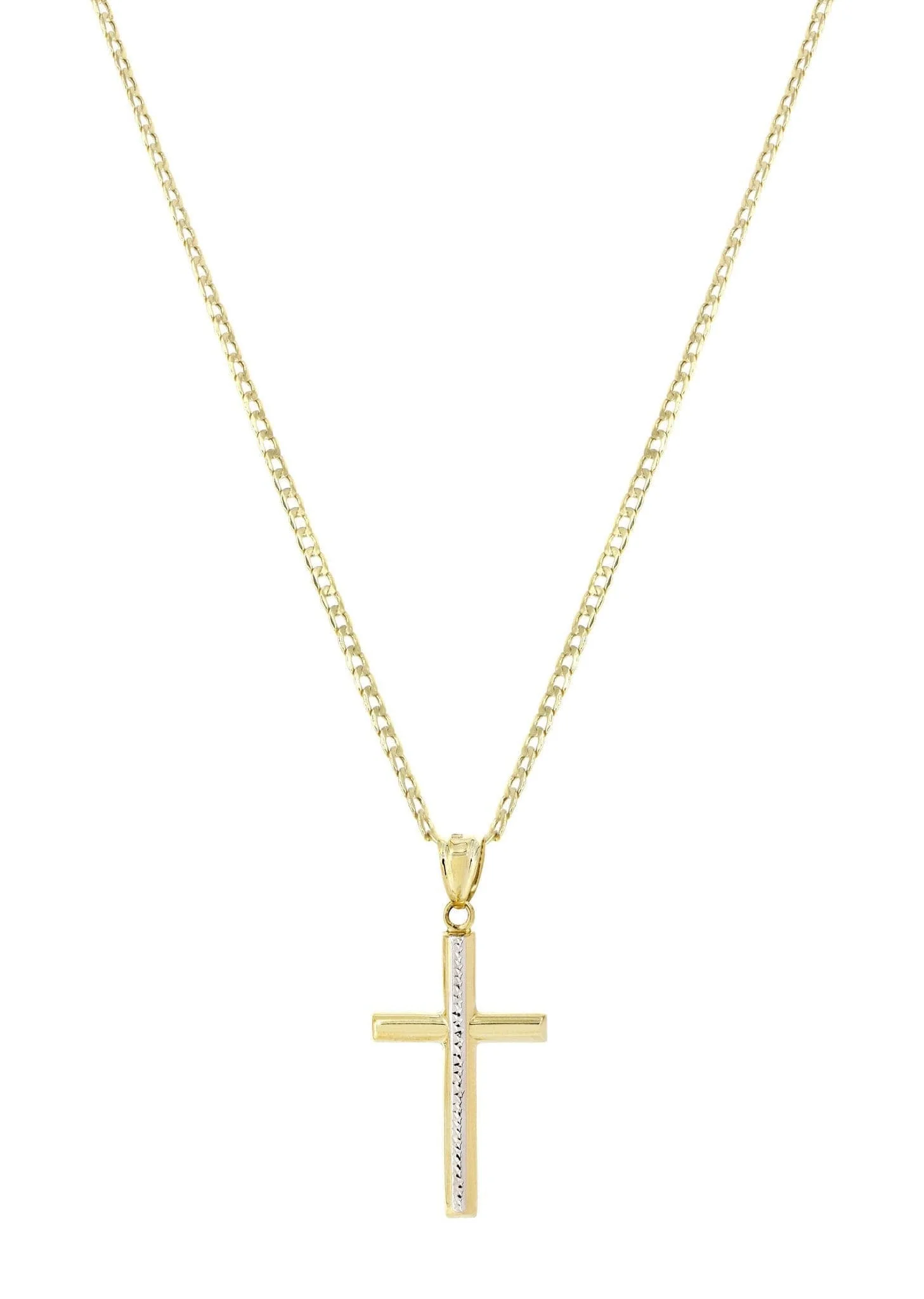 10K Gold Cross Necklace For Men | 6.5 Grams - Image 4
