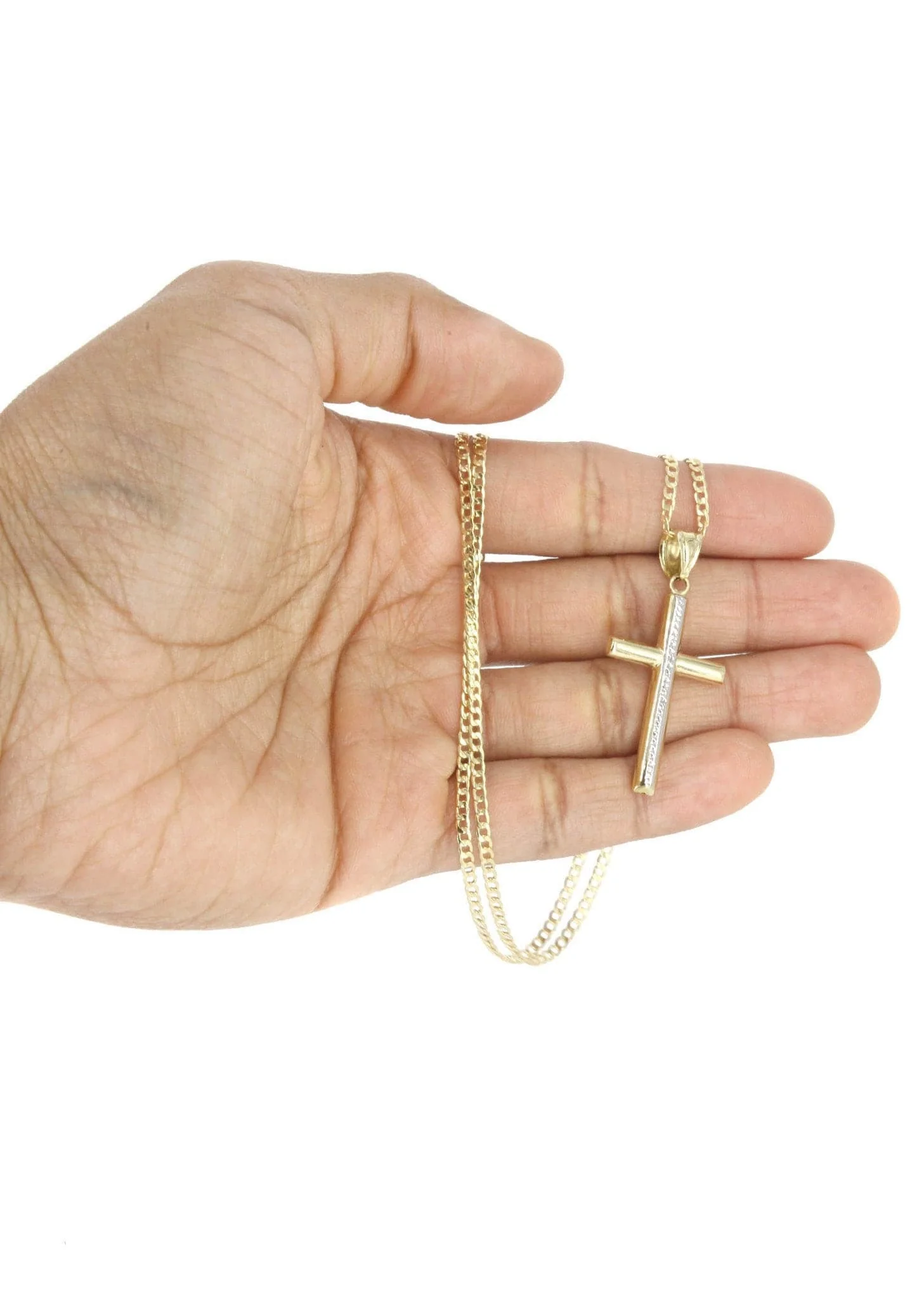 10K Gold Cross Necklace For Men | 6.5 Grams - Image 6