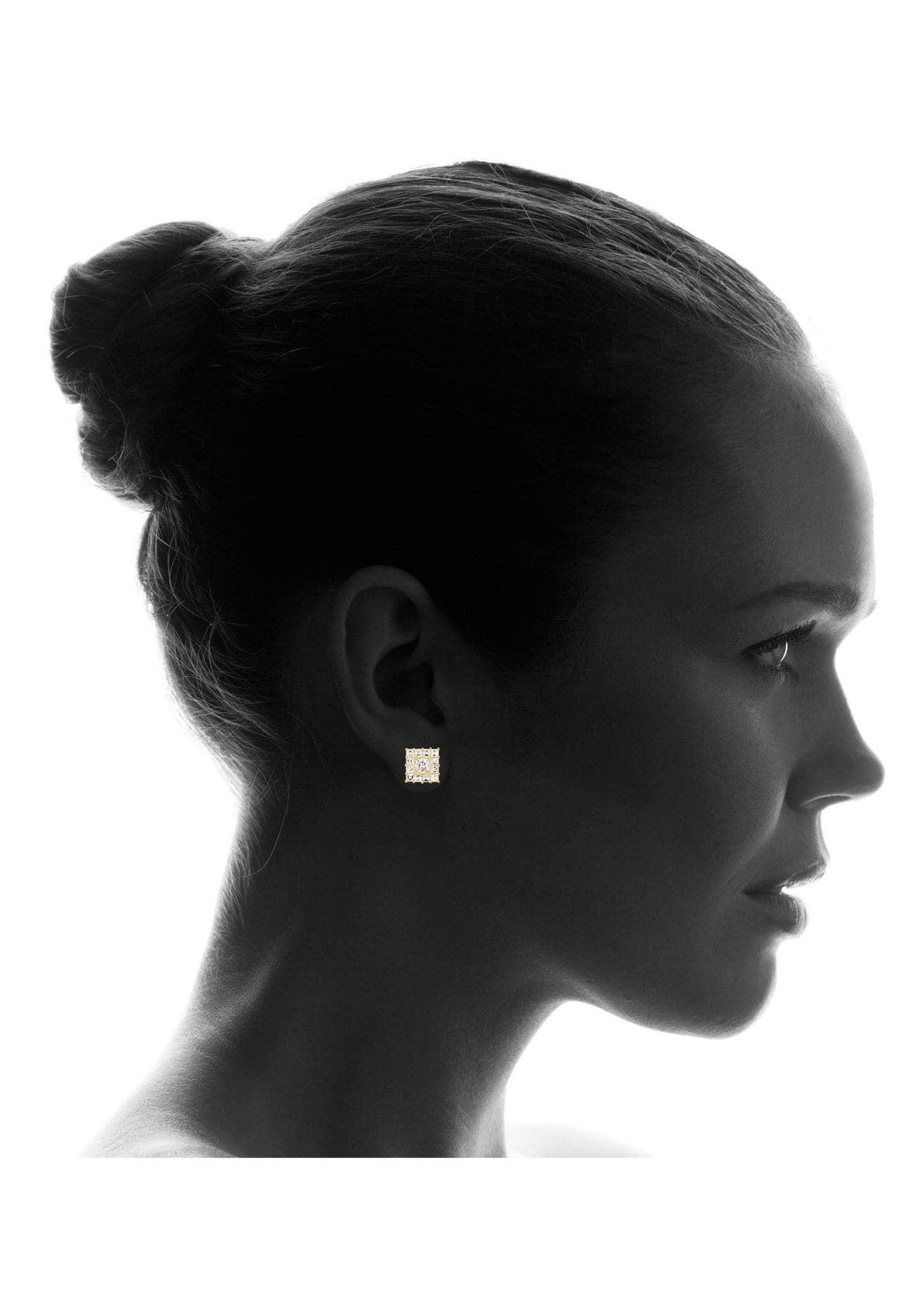 Cz 10K Yellow Gold Studs | Appx. Diamter 0.5 Inches - Image 4