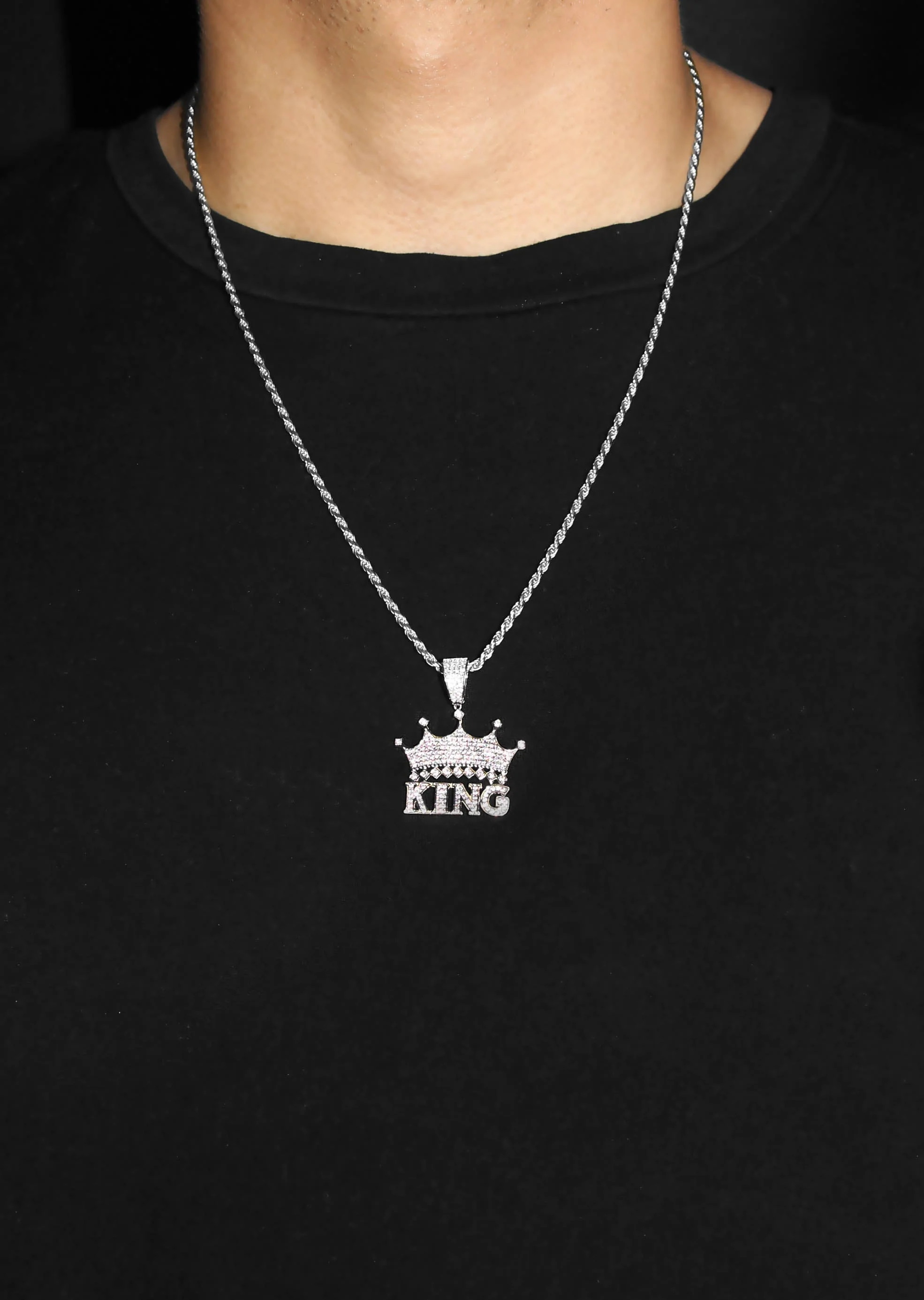 Silver King Crown Necklace | 18 Grams - Image 5