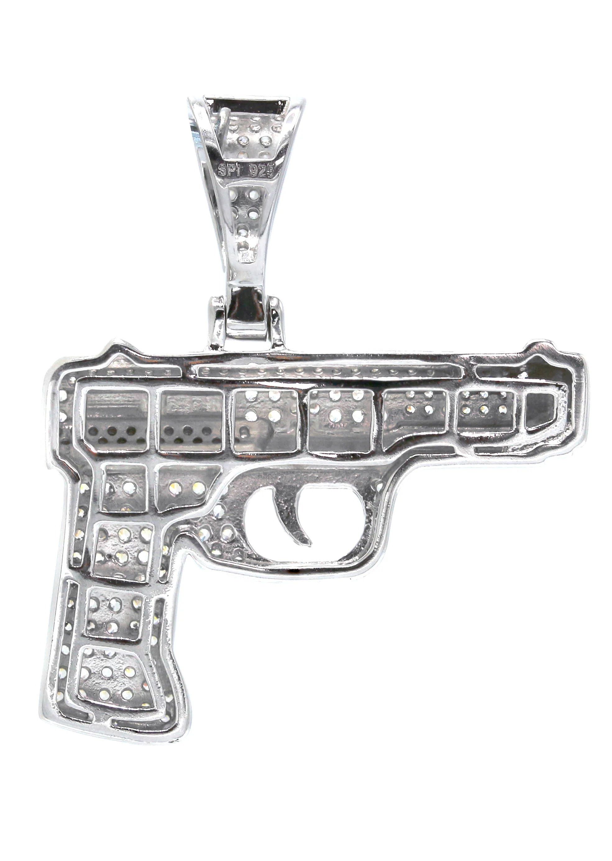 Silver Pendant - Silver Gun Pendant | Appx 8.2 Grams - Image 3