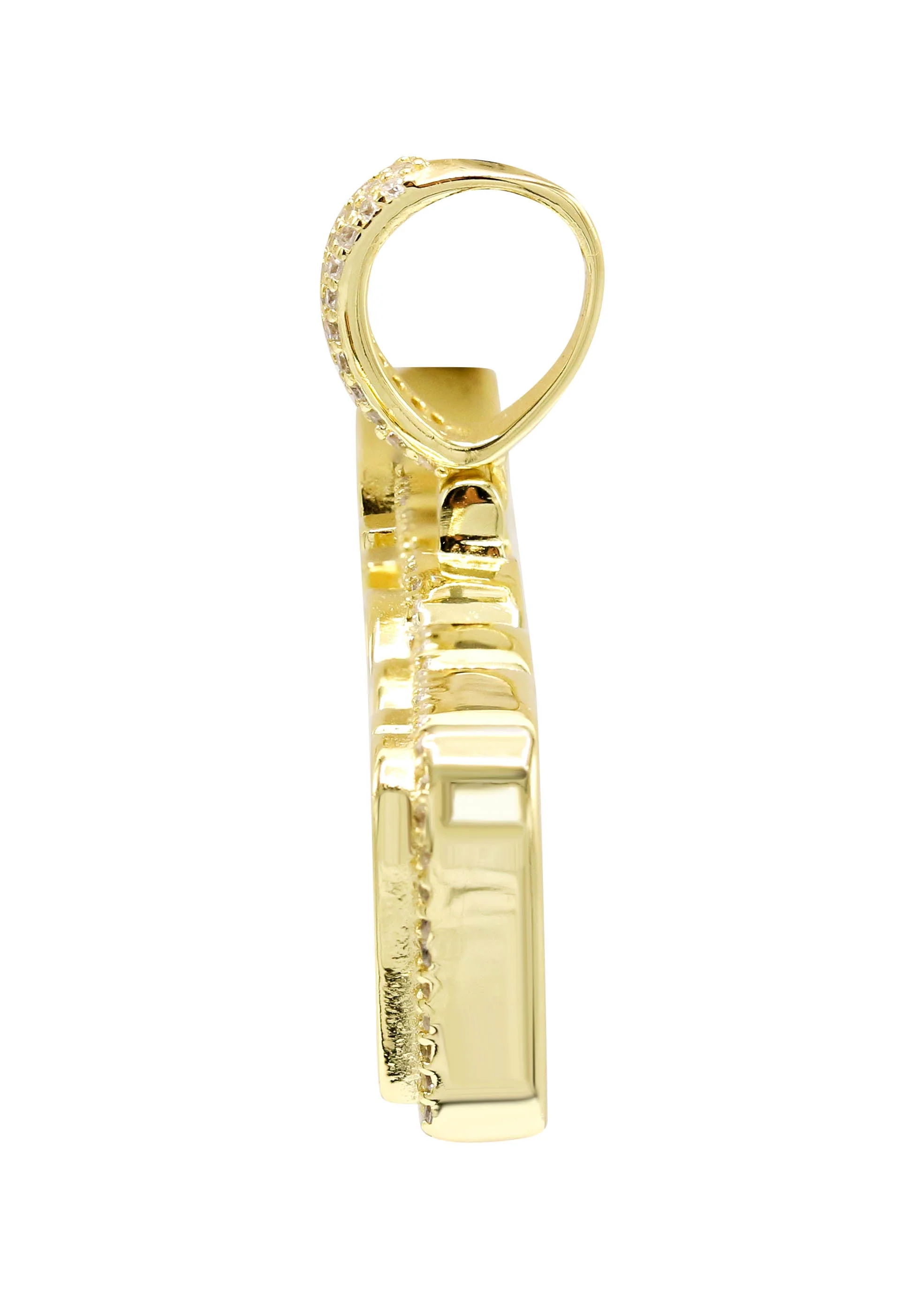 Silver Pendant - Gold QUEEN Pendant | Appx 15.6 Grams - Image 3