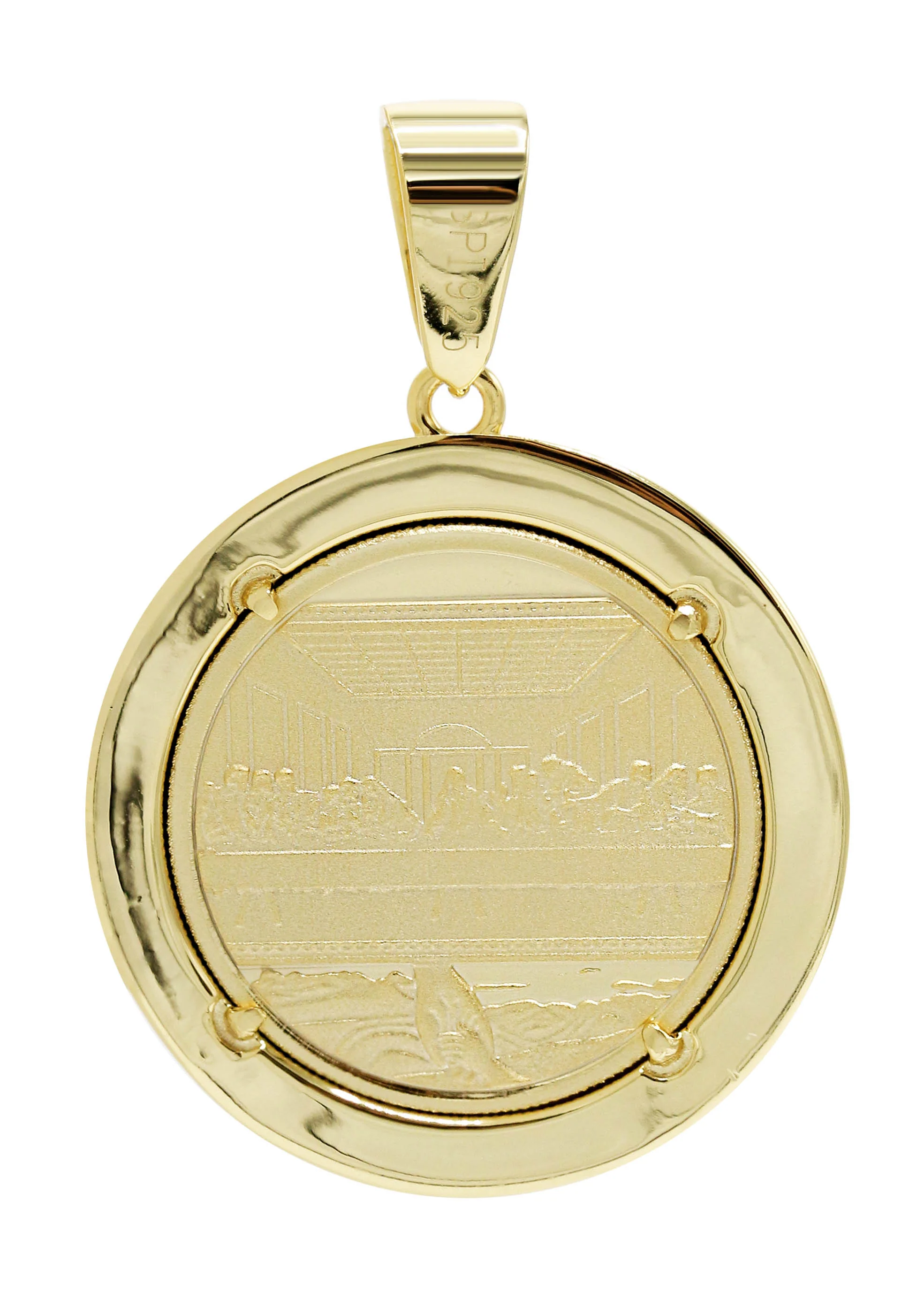 Silver Pendant - Gold Jesus Pendant | Appx 9.2 Grams - Image 2
