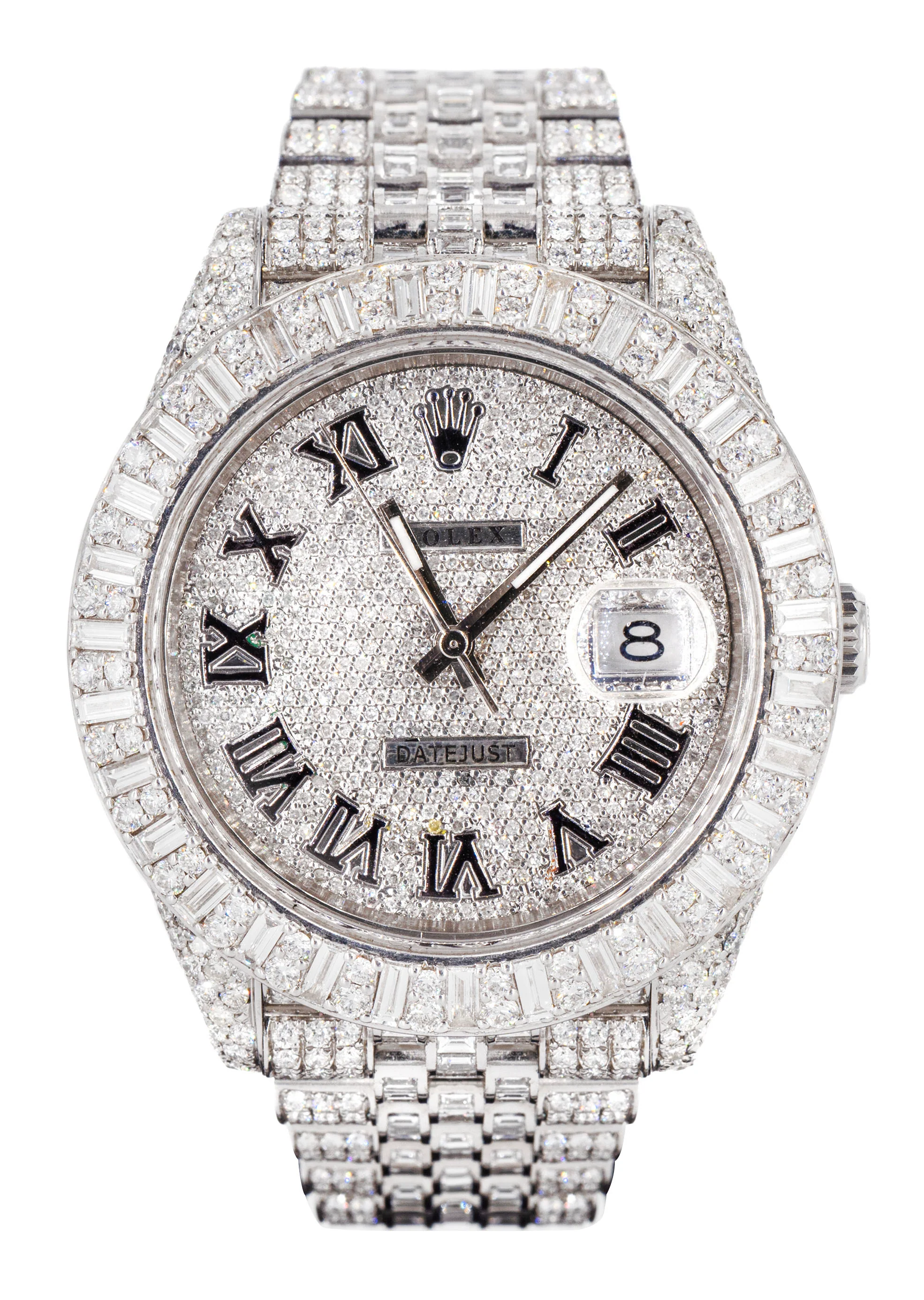 Rolex Datejust 41 MM Jubilee Band | Baguette & Round Diamonds | Iced Out | 25 Carats - Image 5