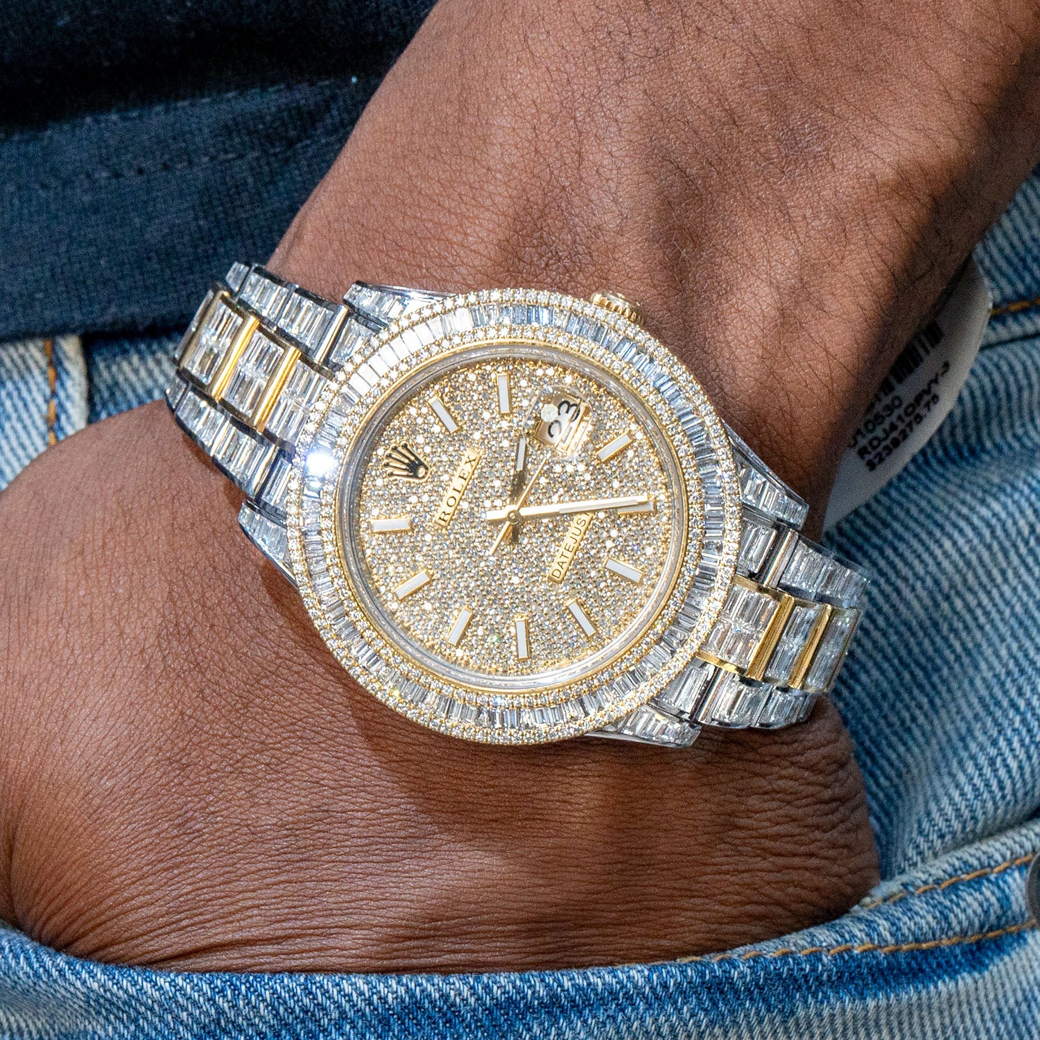 Rolex Datejust 41 MM | Diamond Baguette Iced Out | 40 Carats - Image 2