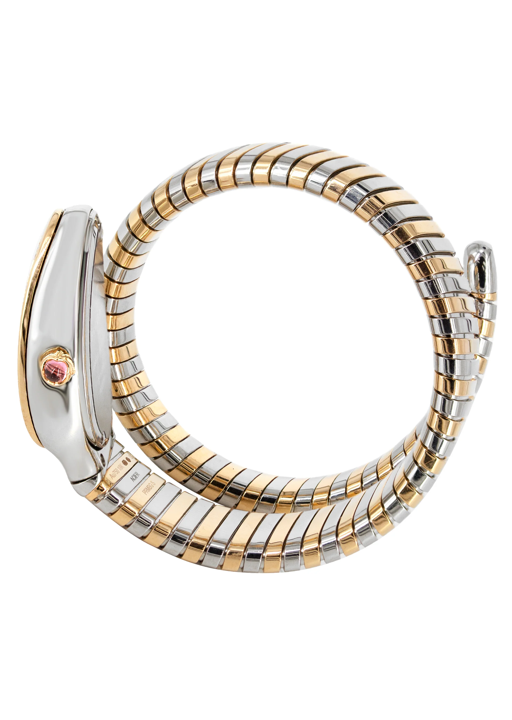 DIAMOND BVLGARI SERPENTI WATCH IN STAINLESS STEEL & ROSE GOLD - Image 2