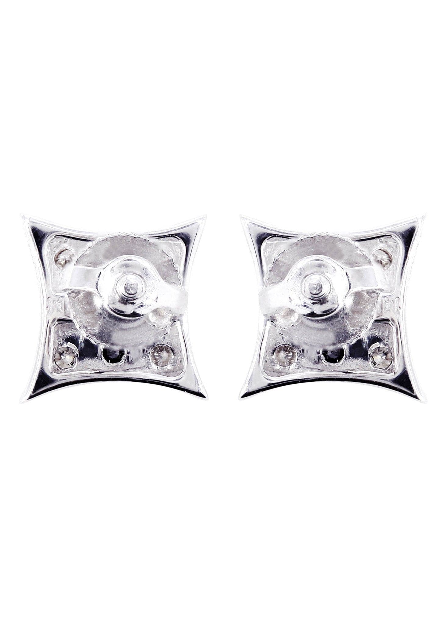 Diamond Earrings For Men | 0.2 Carats 14K White Gold - Image 3