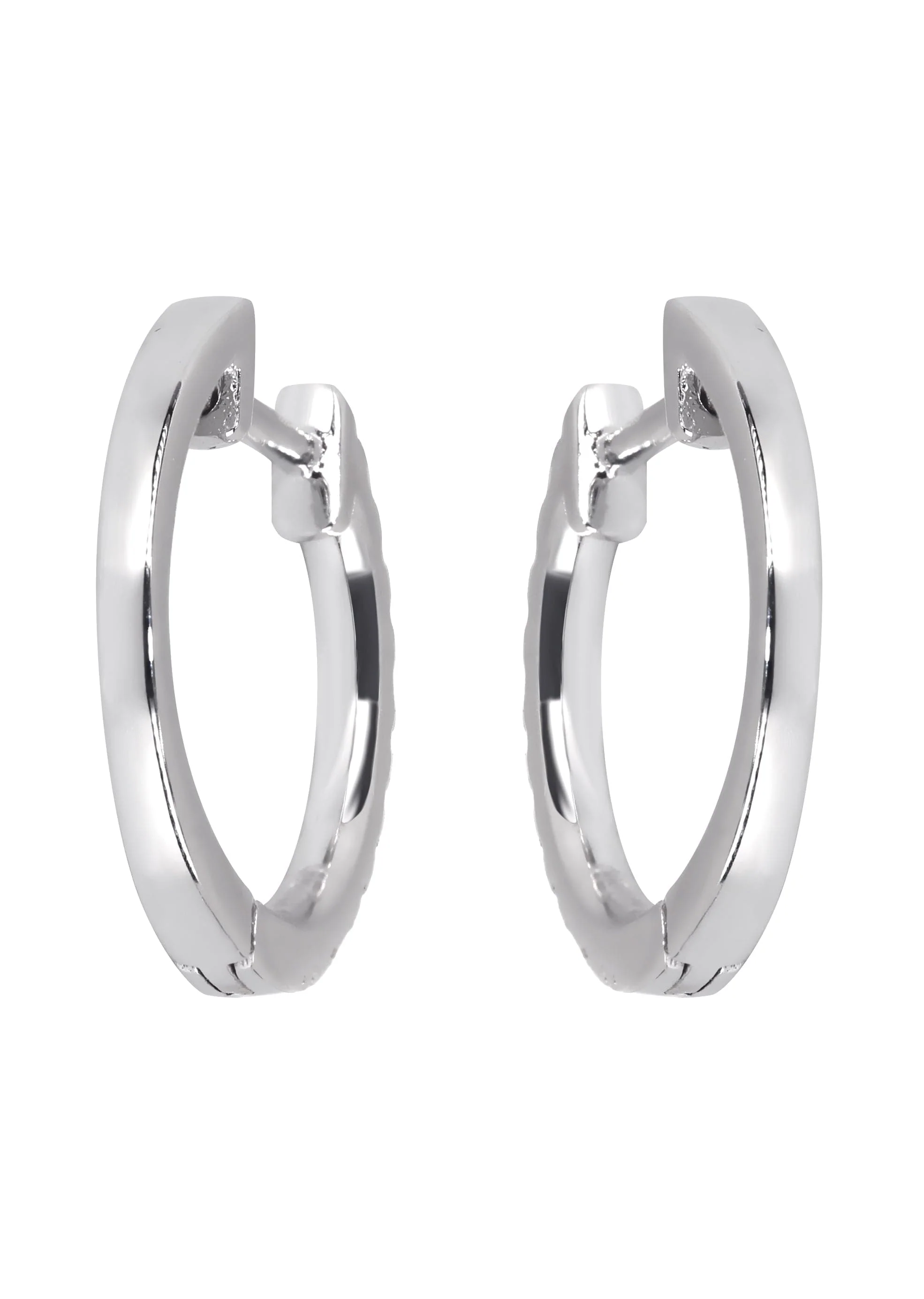 Mens Diamond Earrings | 0.25 Carats 14K White Gold - Image 2