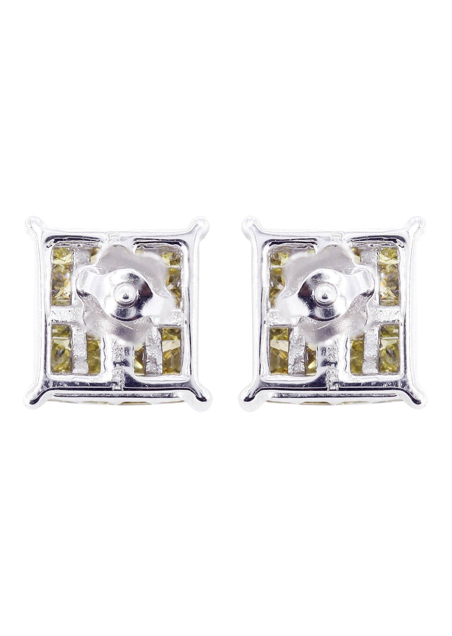 Diamond Earrings For Men | 1.02 Carats 14K White Gold - Image 3