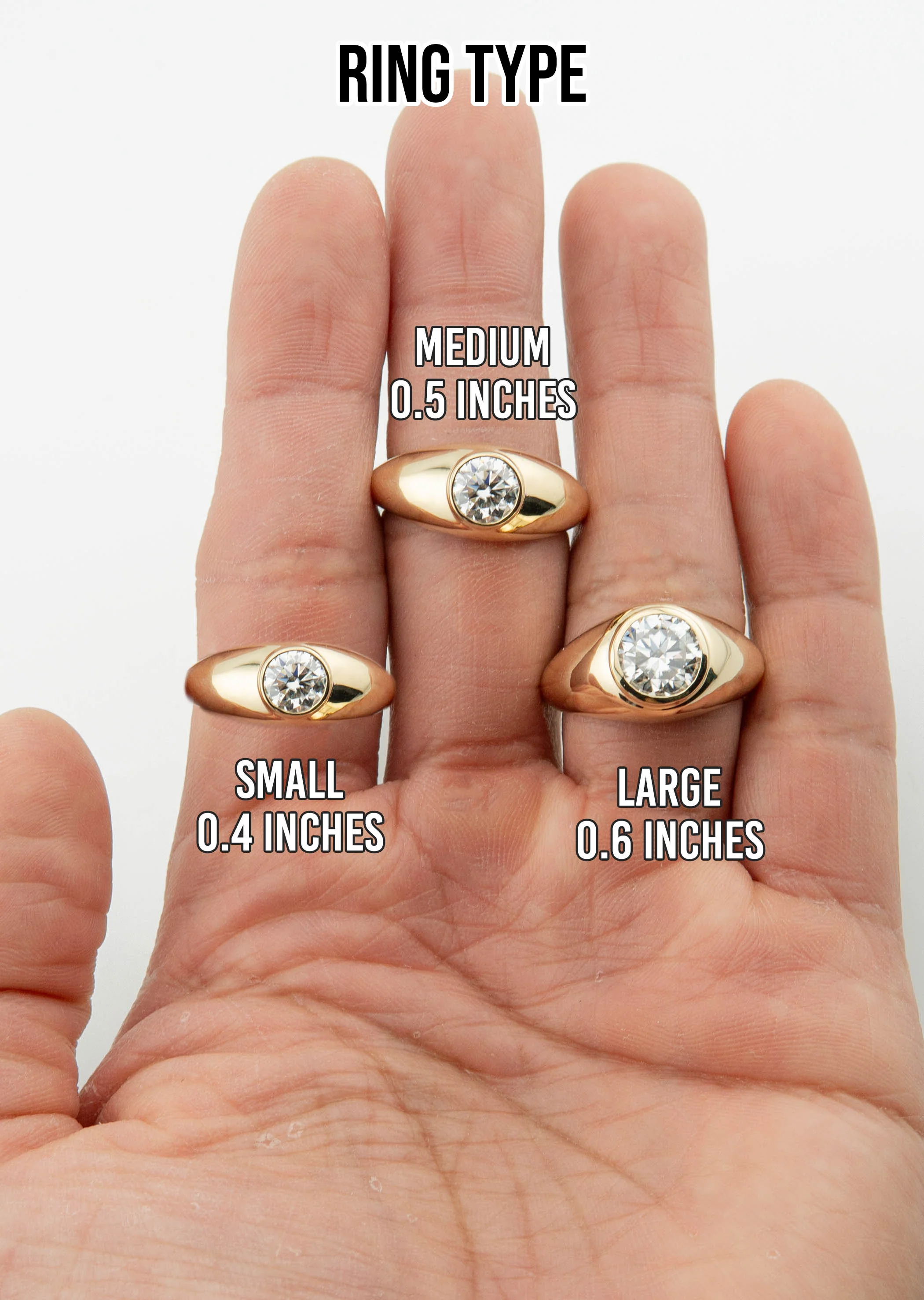 Men's Jewelry - Men's VVS Lab Diamond Round Brilliant Cut Solitaire Engagement Ring | Yellow Gold - Image 5
