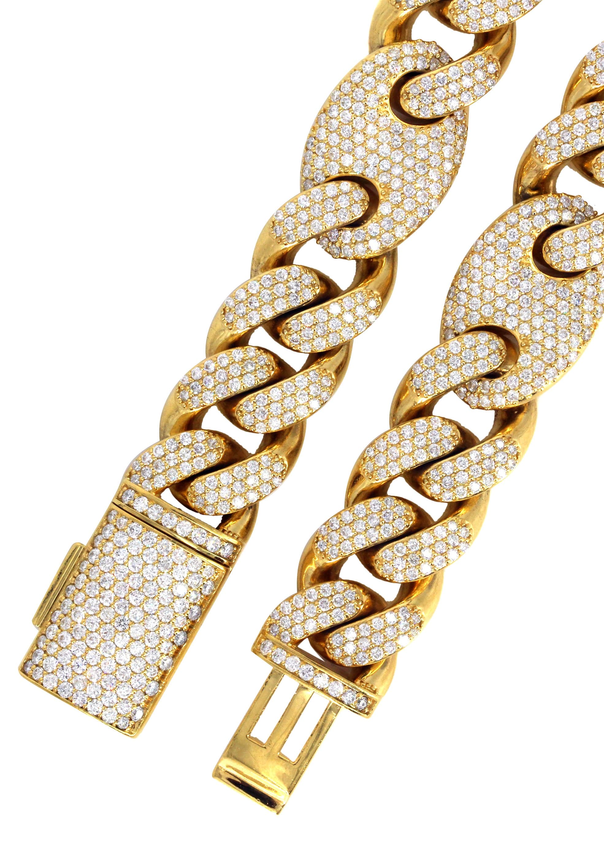 Diamond Gucci Puff Cuban Chain ( 18 MM ) - Image 5