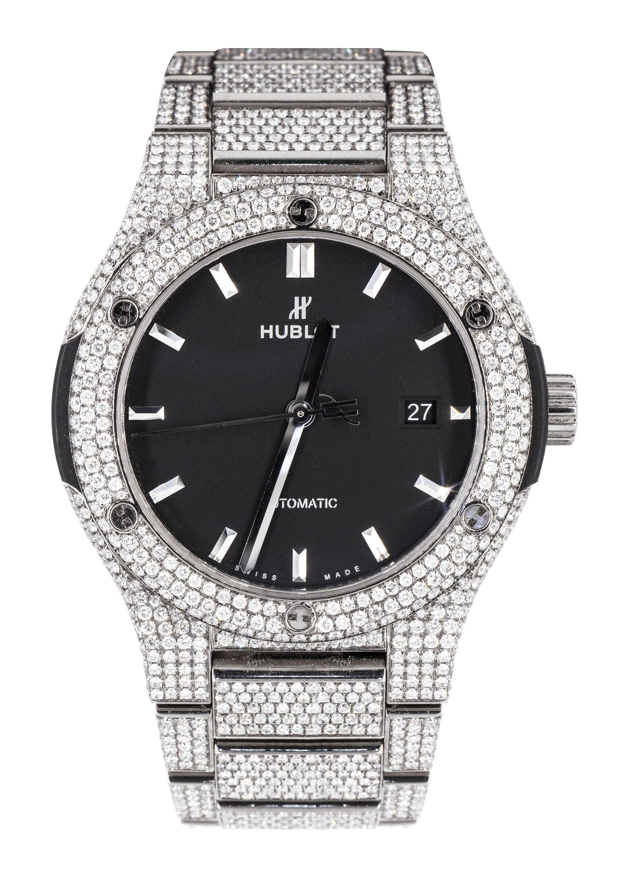 Hublot Classic Fusion | Diamond Iced Out  | 40 MM | 20 Carats - Image 4