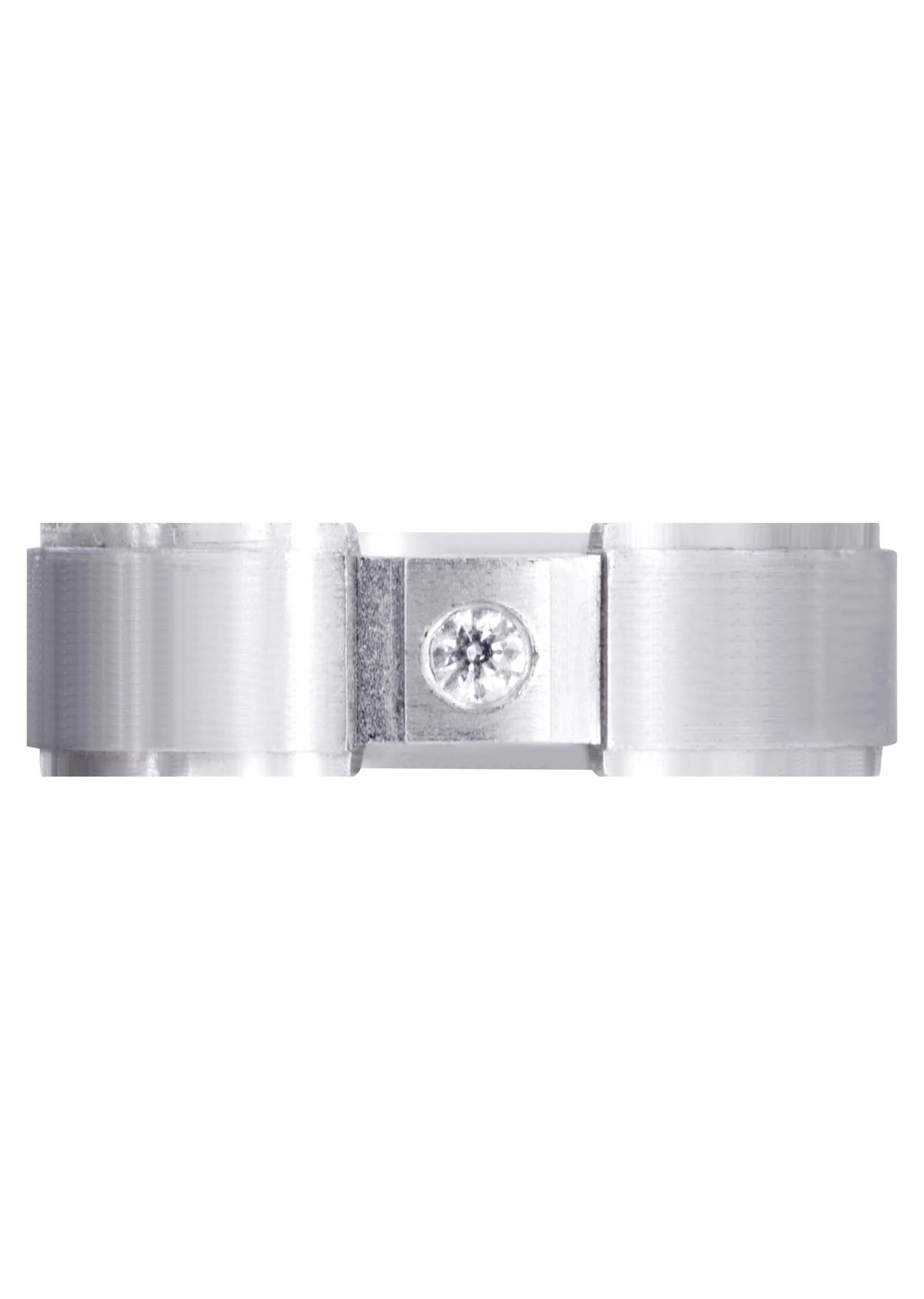 Diamond Mens Wedding Band | 0.07 Carats | Satin Finish (Adriel) - Image 2