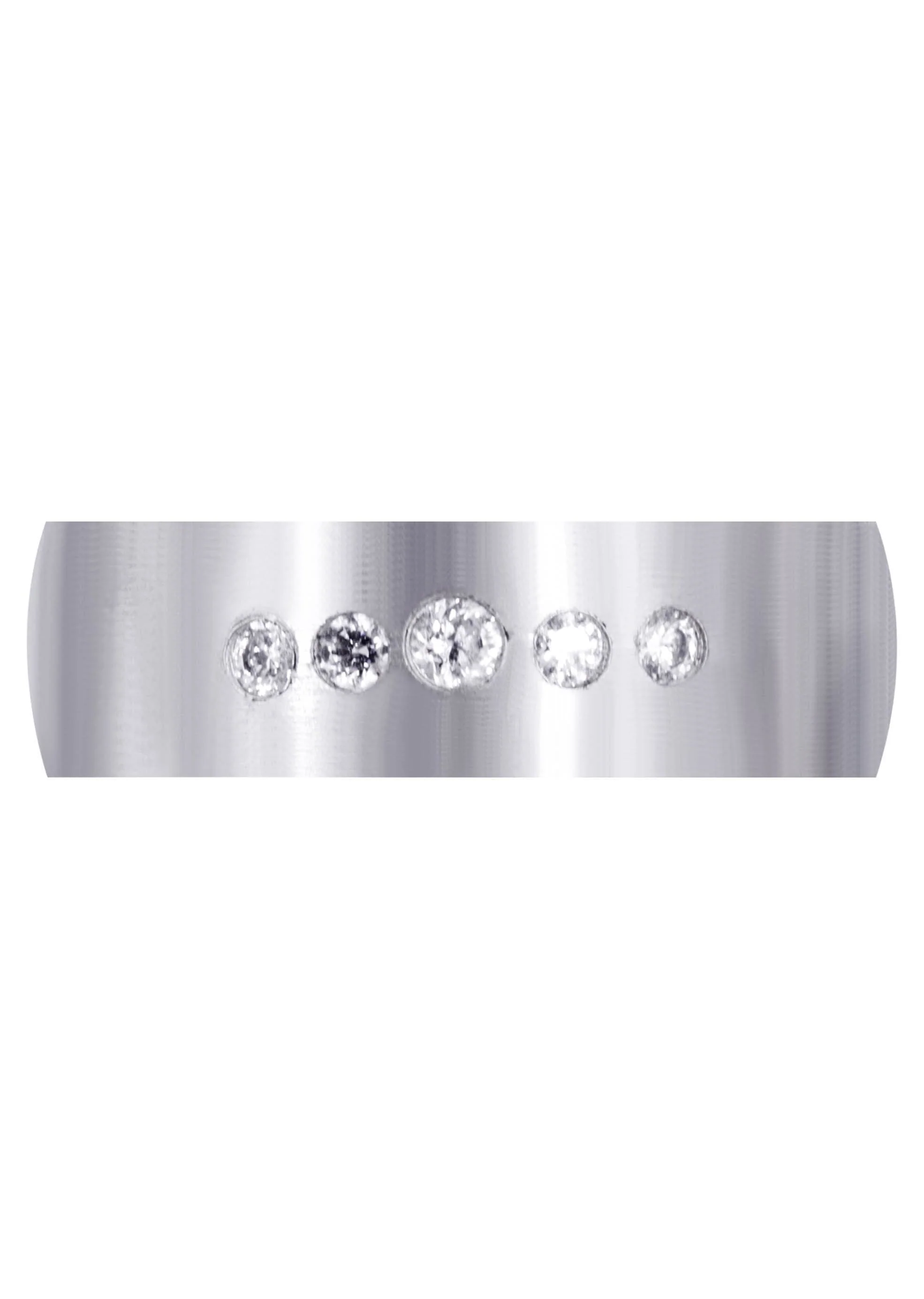 Diamond Mens Engagement Ring | 0.07 Carats | Satin Finish (Andre) - Image 2