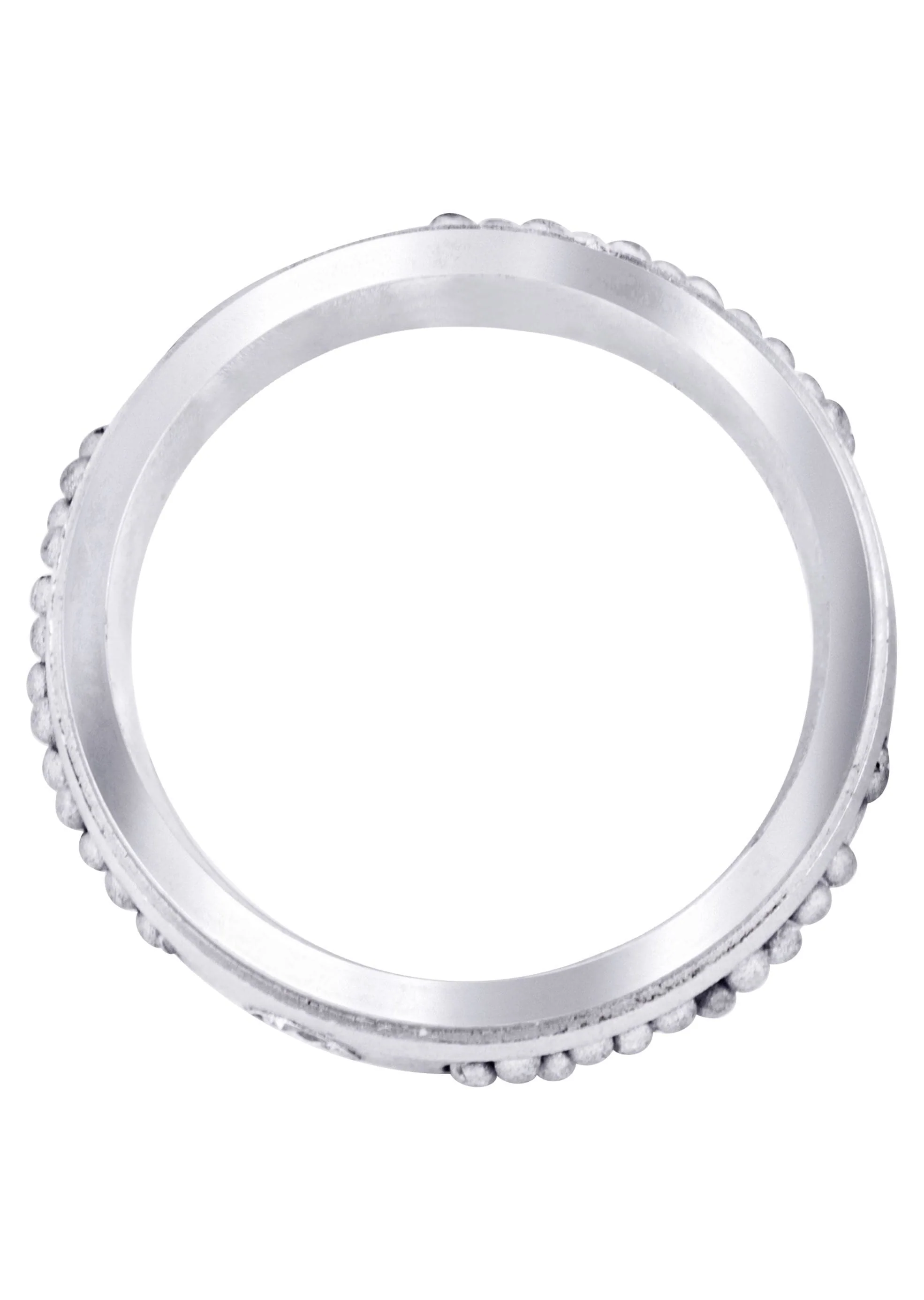 Diamond Mens Wedding Band | 0.12 Carats | Satin Finish (Leon) - Image 3
