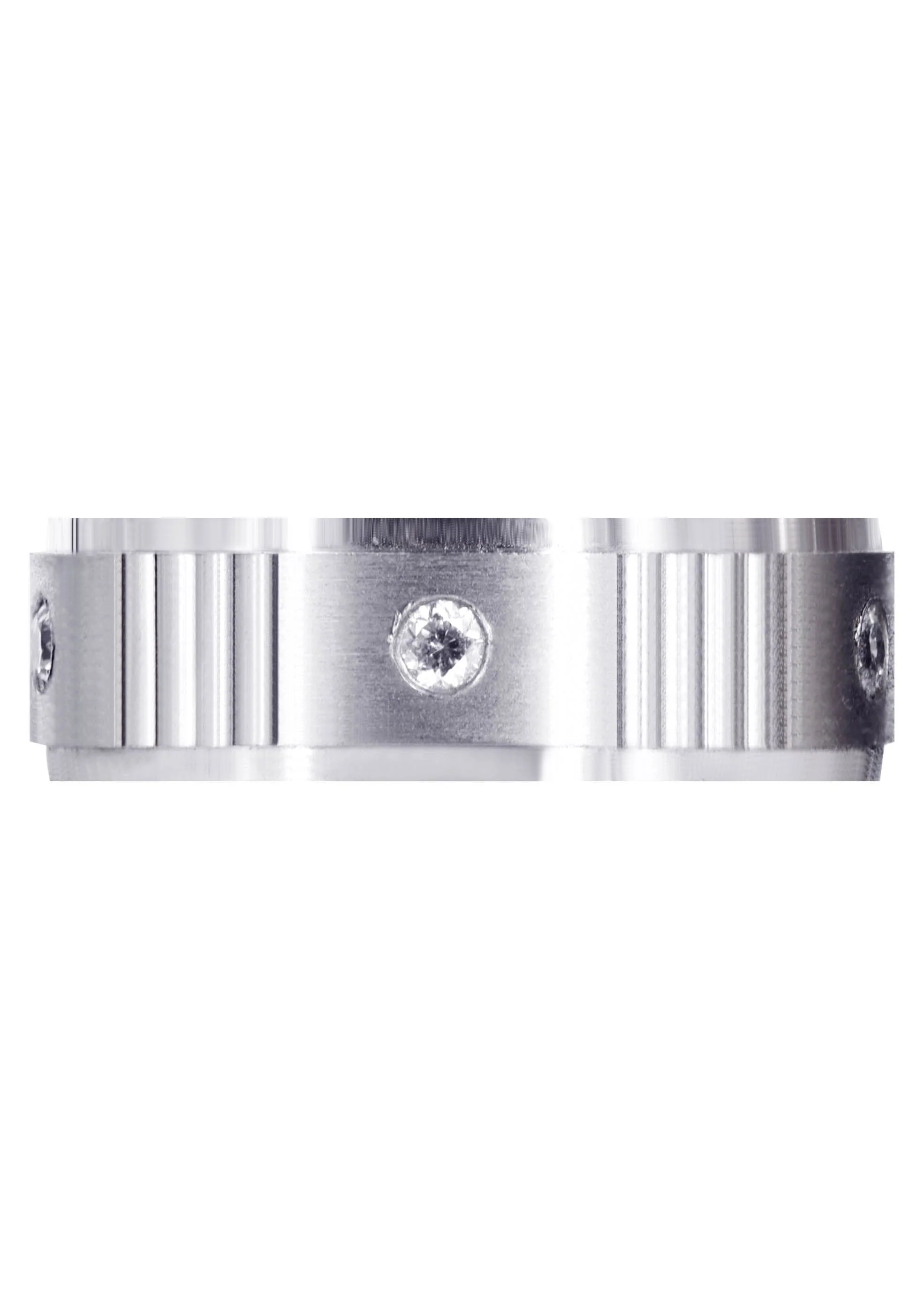 Diamond Mens Wedding Band | 0.15 Carats | Satin Finish (Marshall) - Image 2