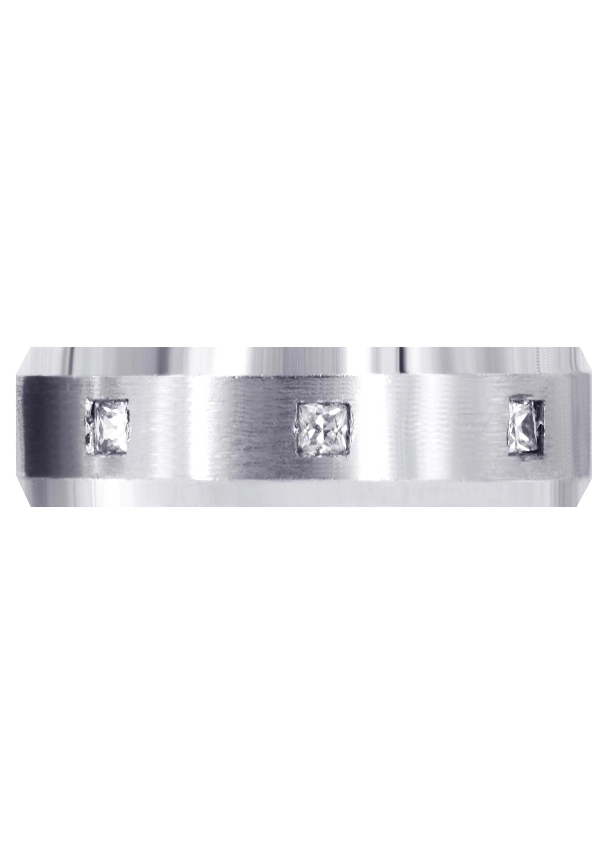 Diamond Mens Wedding Band | 0.15 Carats | Satin Finish (Ricardo) - Image 2
