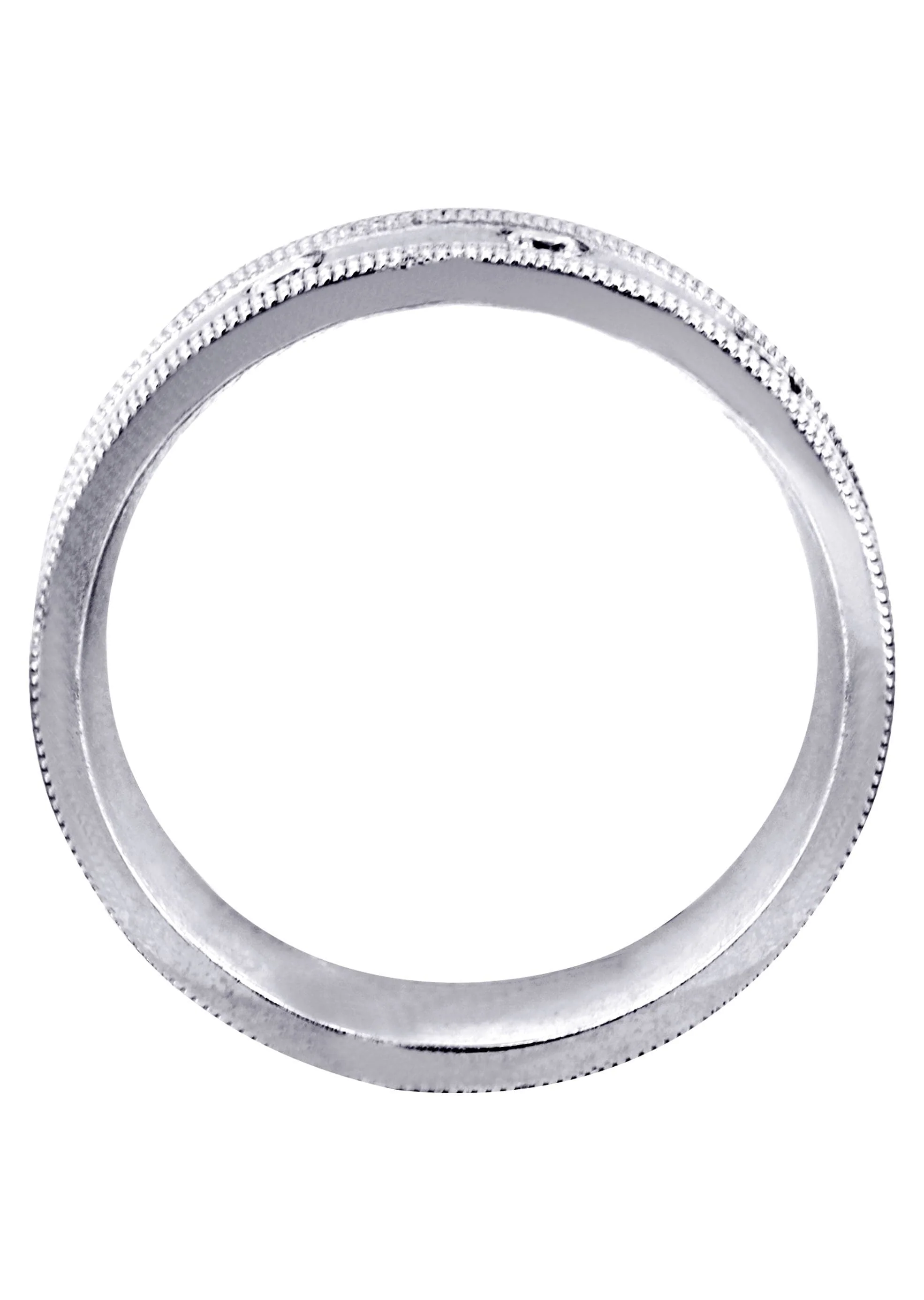 Diamond Mens Wedding Band | 0.15 Carats | Wire Matt Finish (Pablo) - Image 3