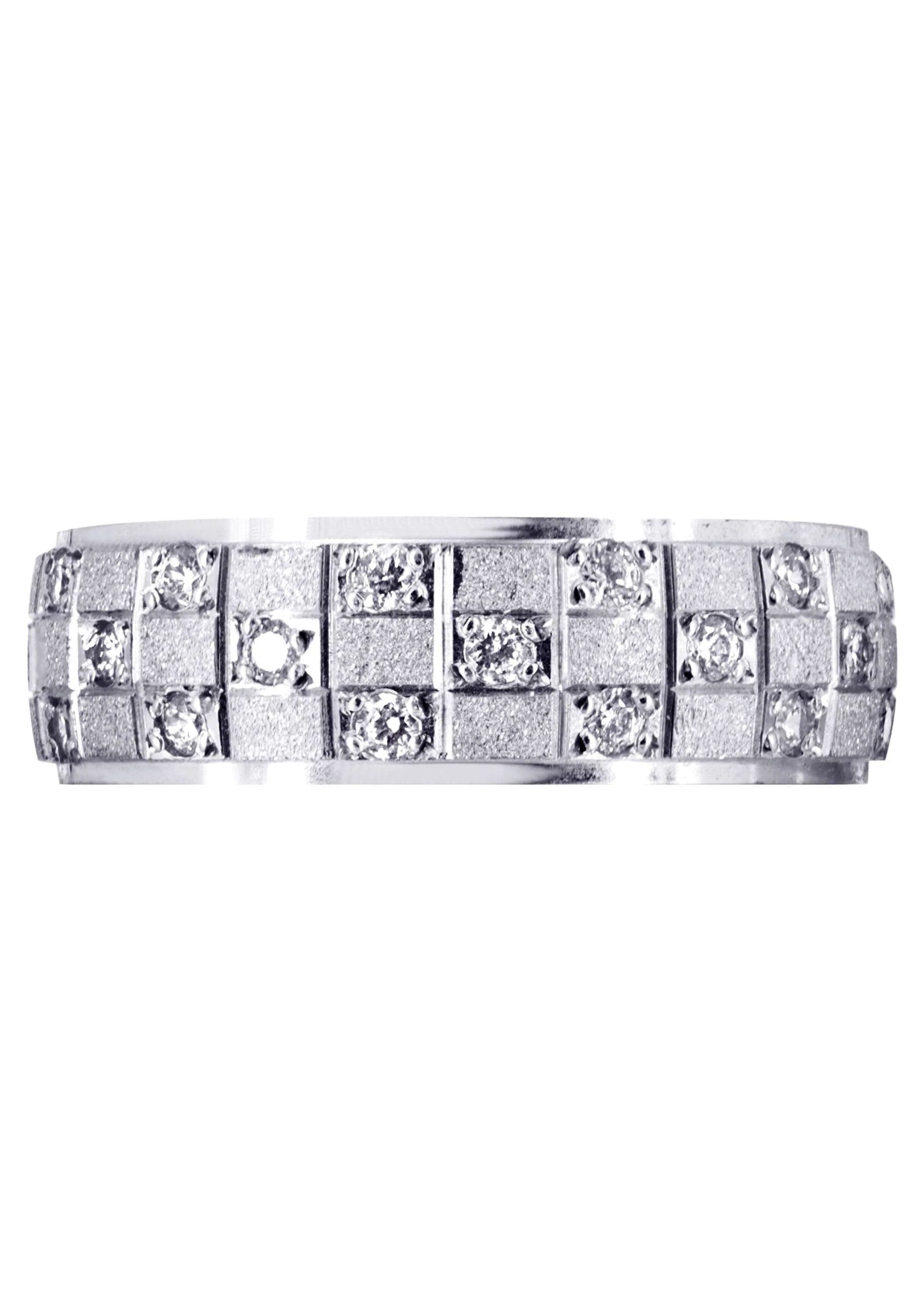 Diamond Mens Wedding Band | 0.17 Carats | Stone Finish (Prince) - Image 2