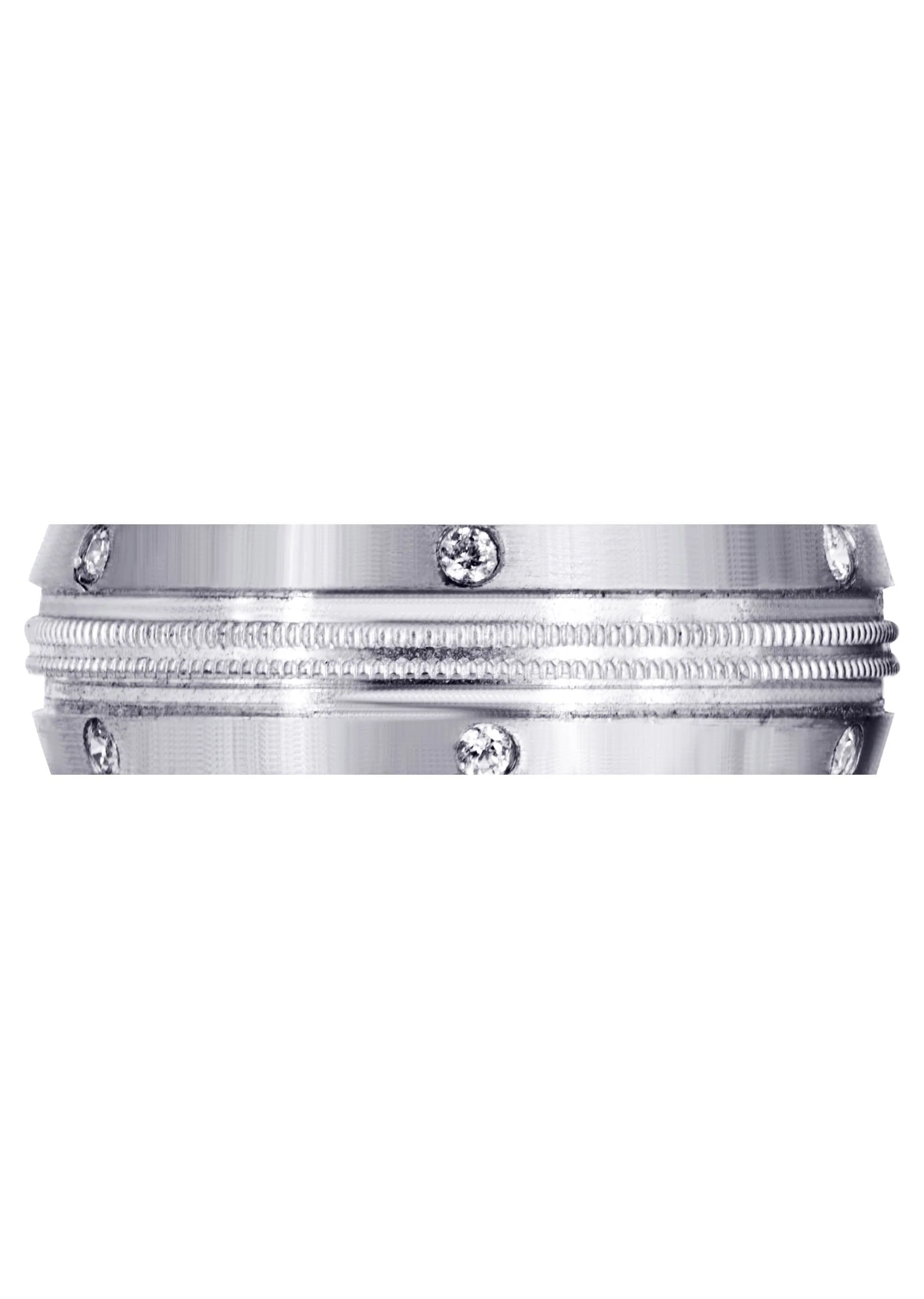 Diamond Mens Wedding Band | 0.18 Carats | Satin Finish (Walker) - Image 2