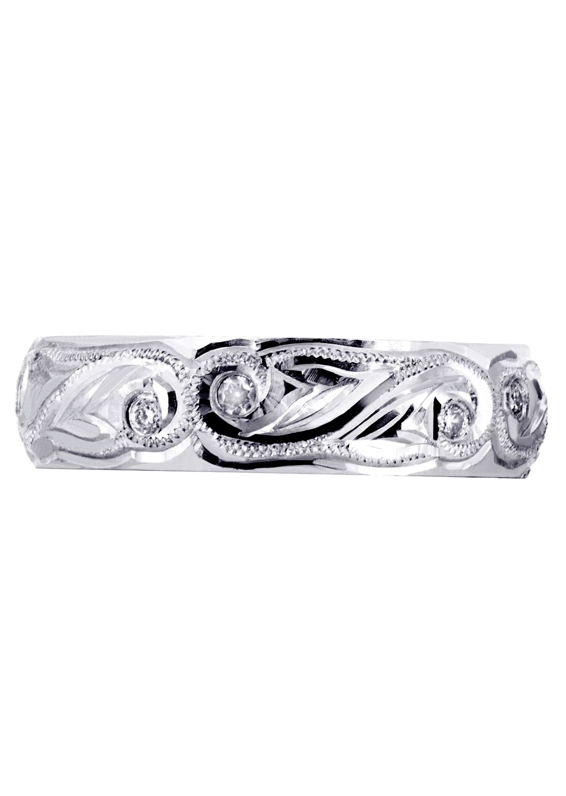 Diamond Mens Wedding Band | 0.2 Carats | High Polish Finish (Kash) - Image 2