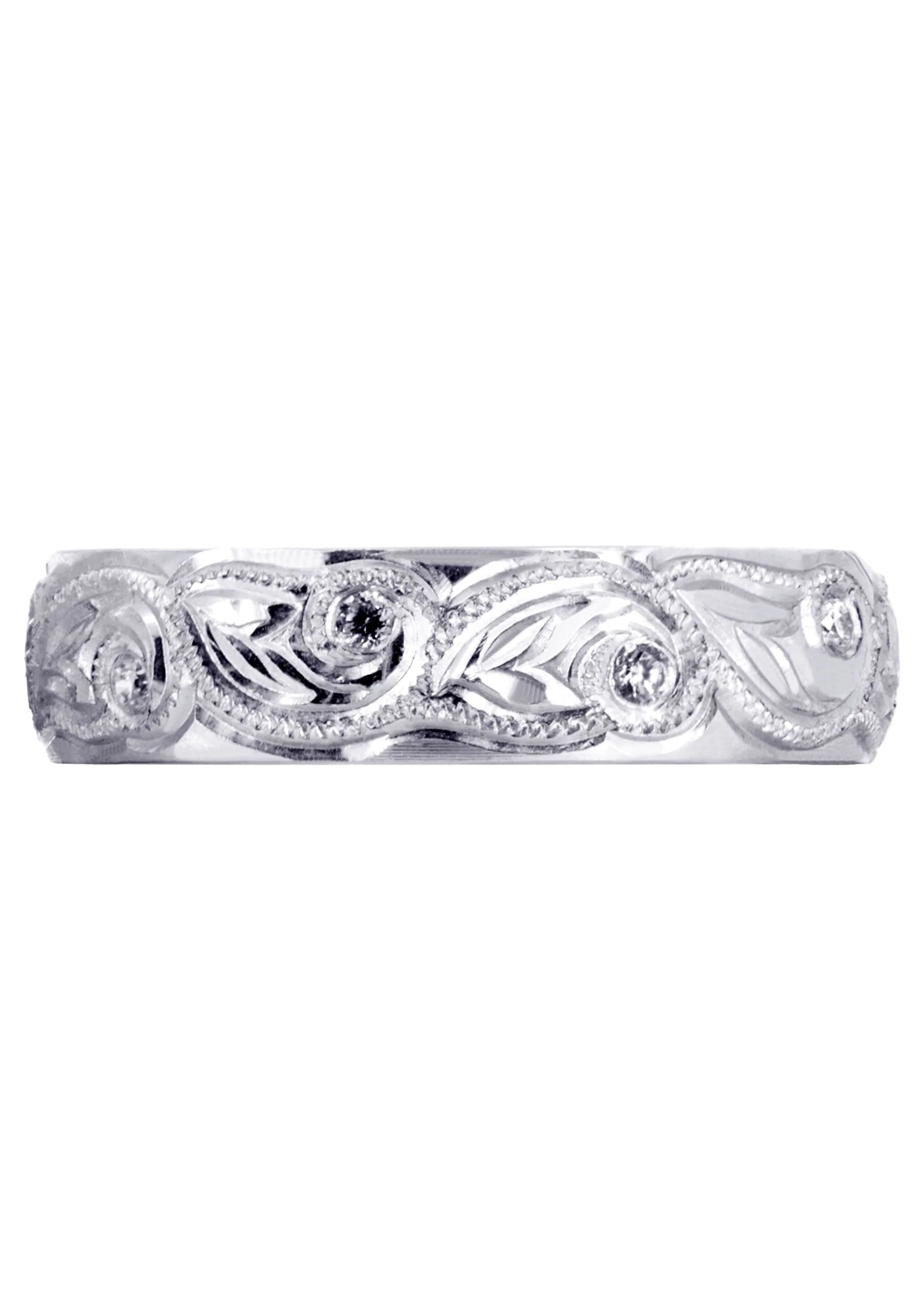 Diamond Mens Wedding Band | 0.2 Carats | High Polish Finish (Abram) - Image 2