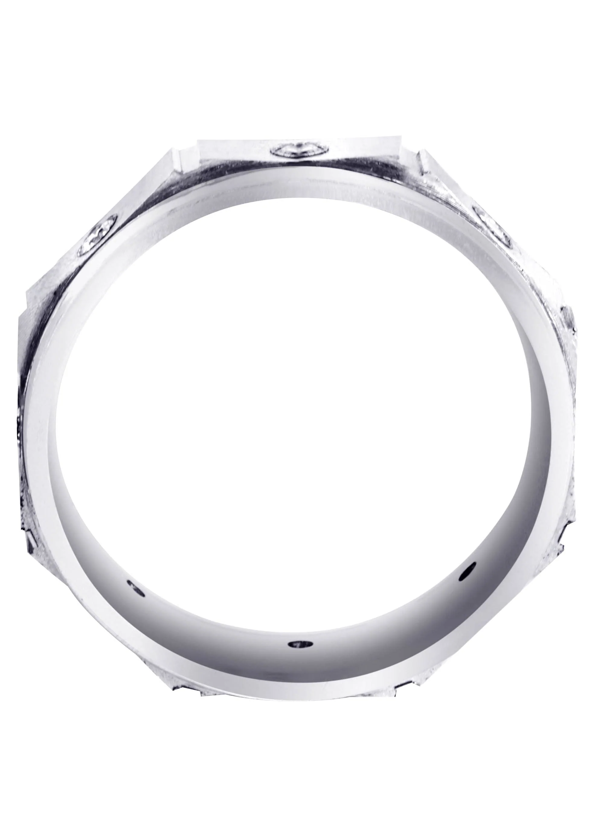 Diamond Mens Wedding Band | 0.24 Carats | Satin Finish (Alexis) - Image 3