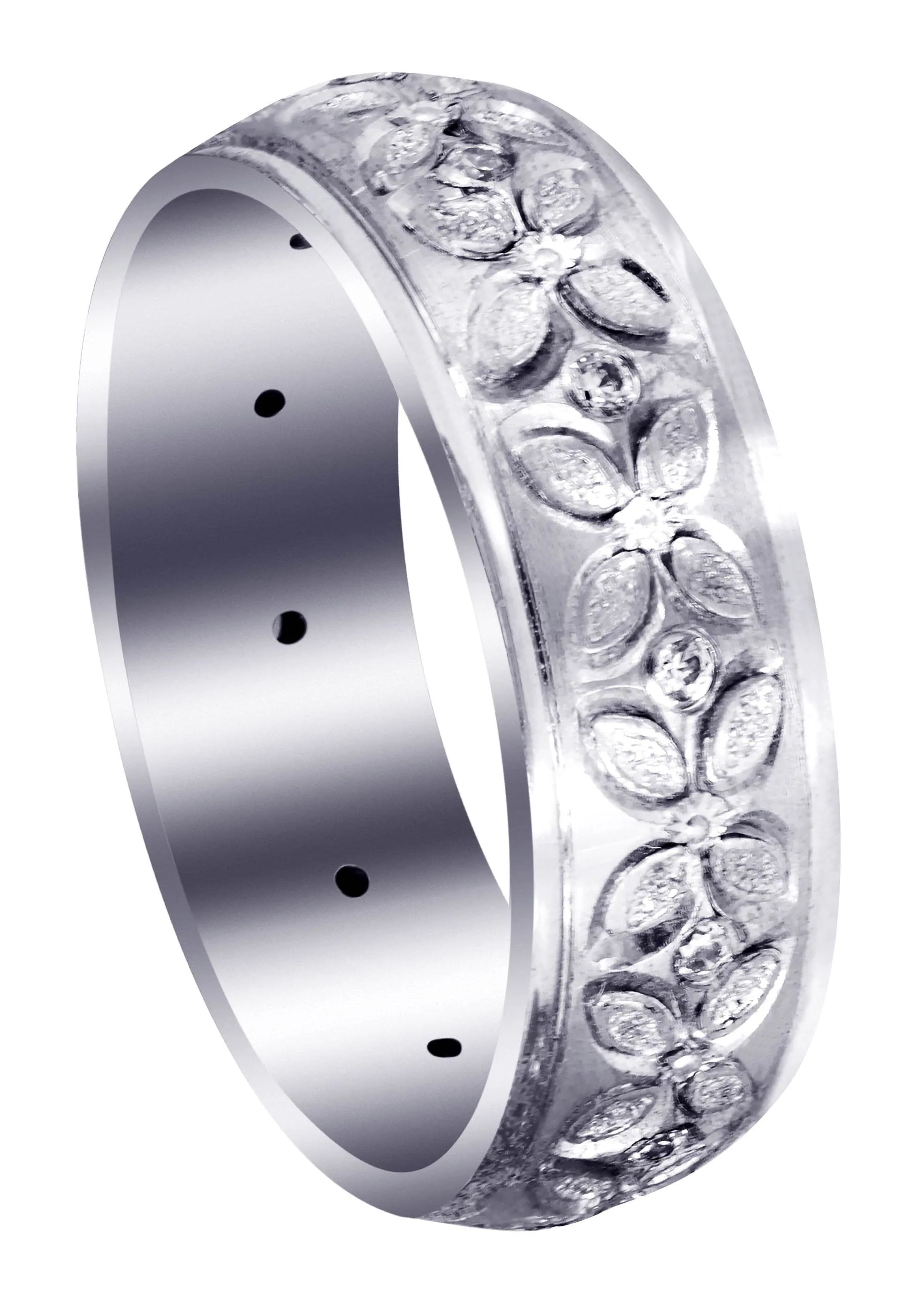 Diamond Mens Wedding Band | 0.24 Carats | Satin Finish (Arthur)