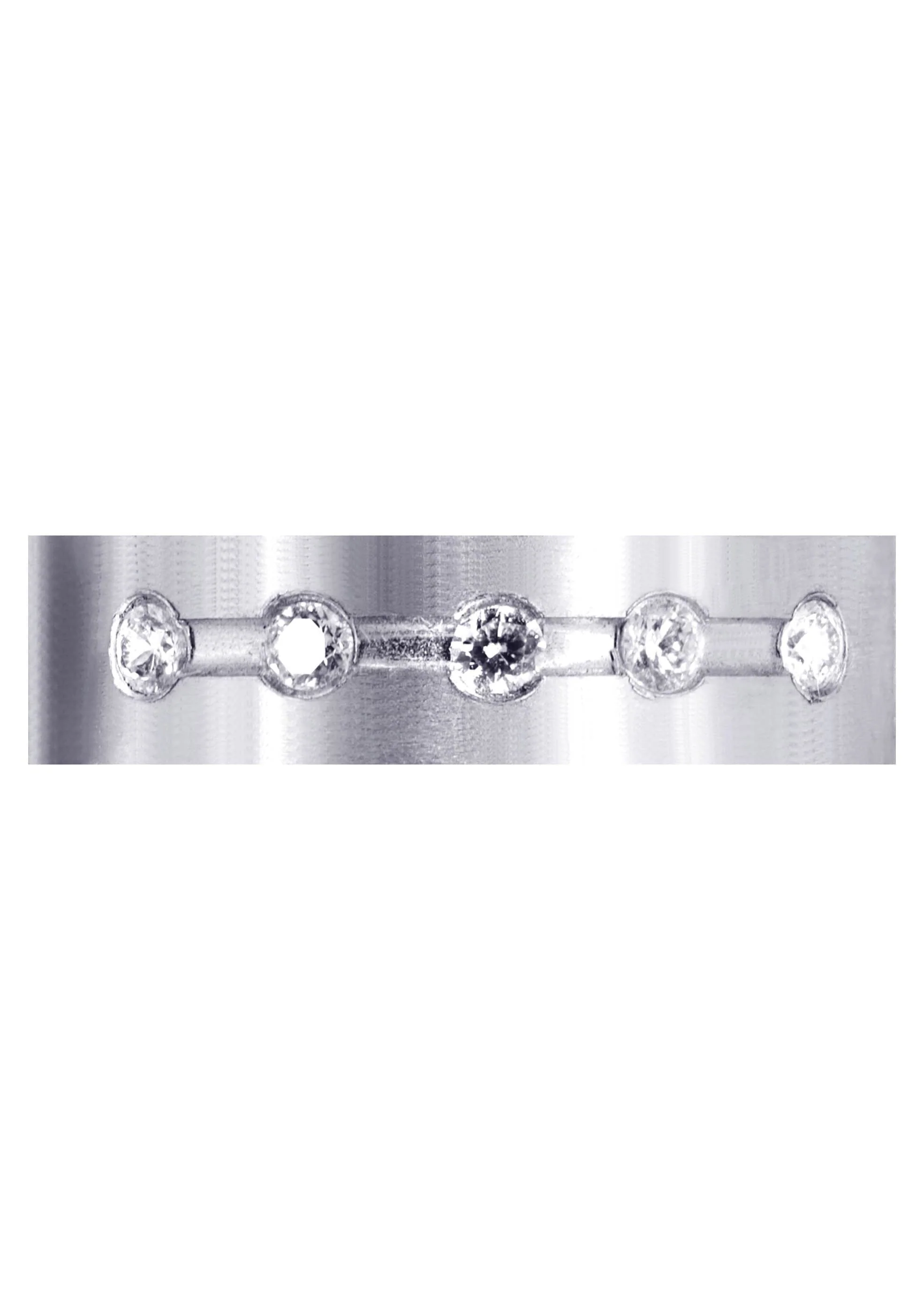 Diamond Mens Engagement Ring | 0.25 Carats | Satin Finish (Hector) - Image 2