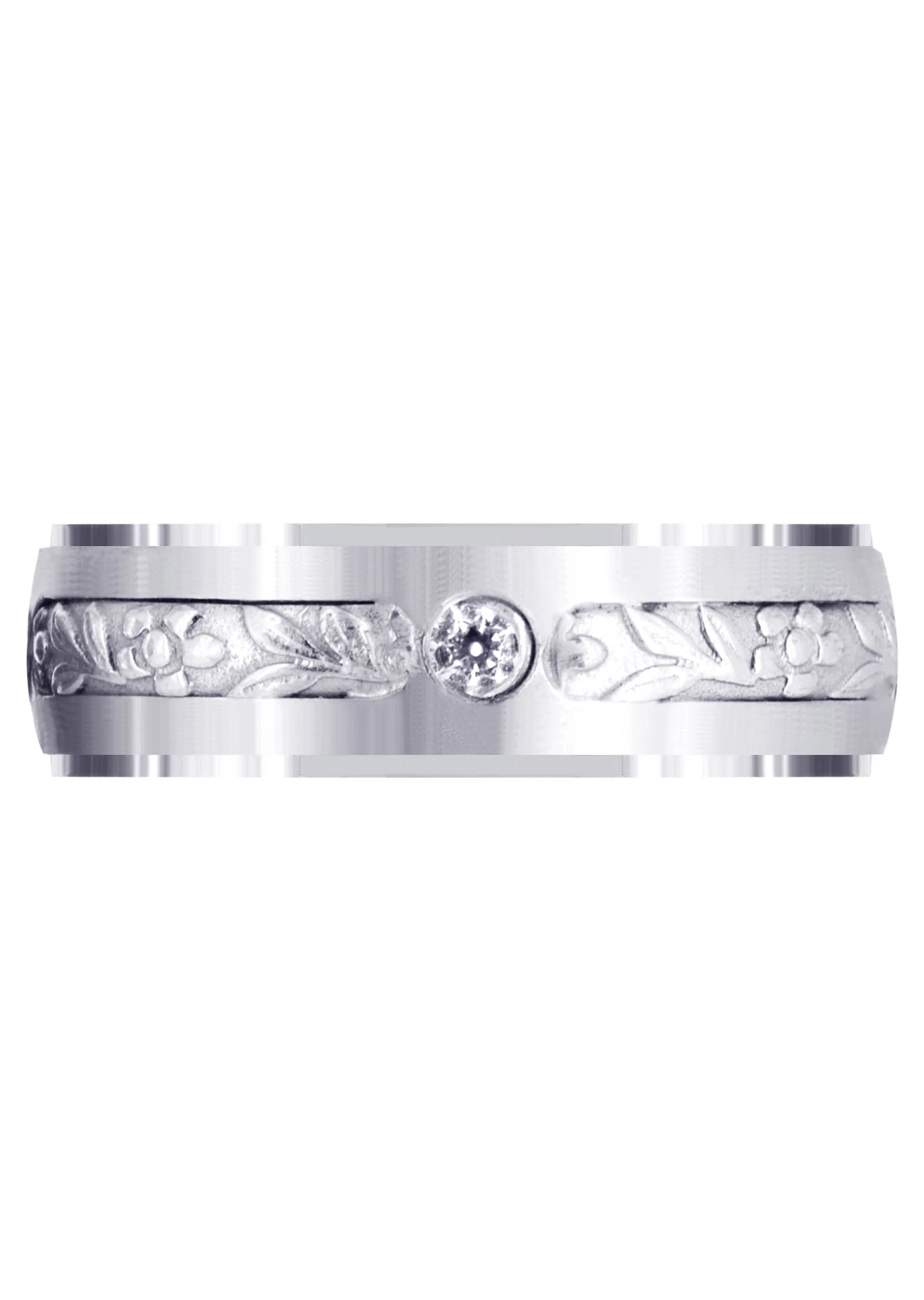 Diamond Mens Engagement Ring | 0.28 Carats | Satin Finish (Barrett) - Image 2