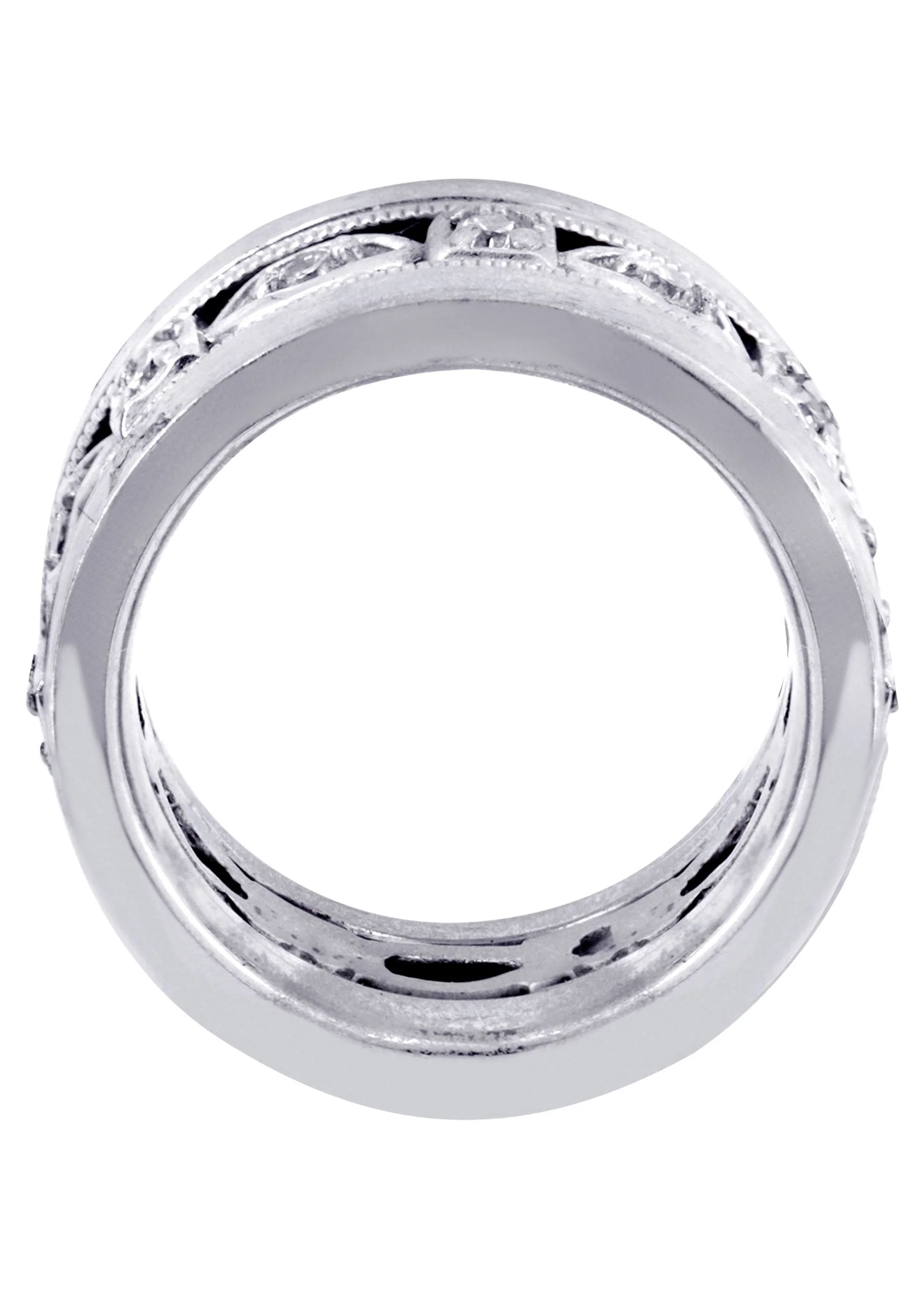 Diamond Mens Wedding Band | 0.28 Carats | Satin Finish (Marcos) - Image 3