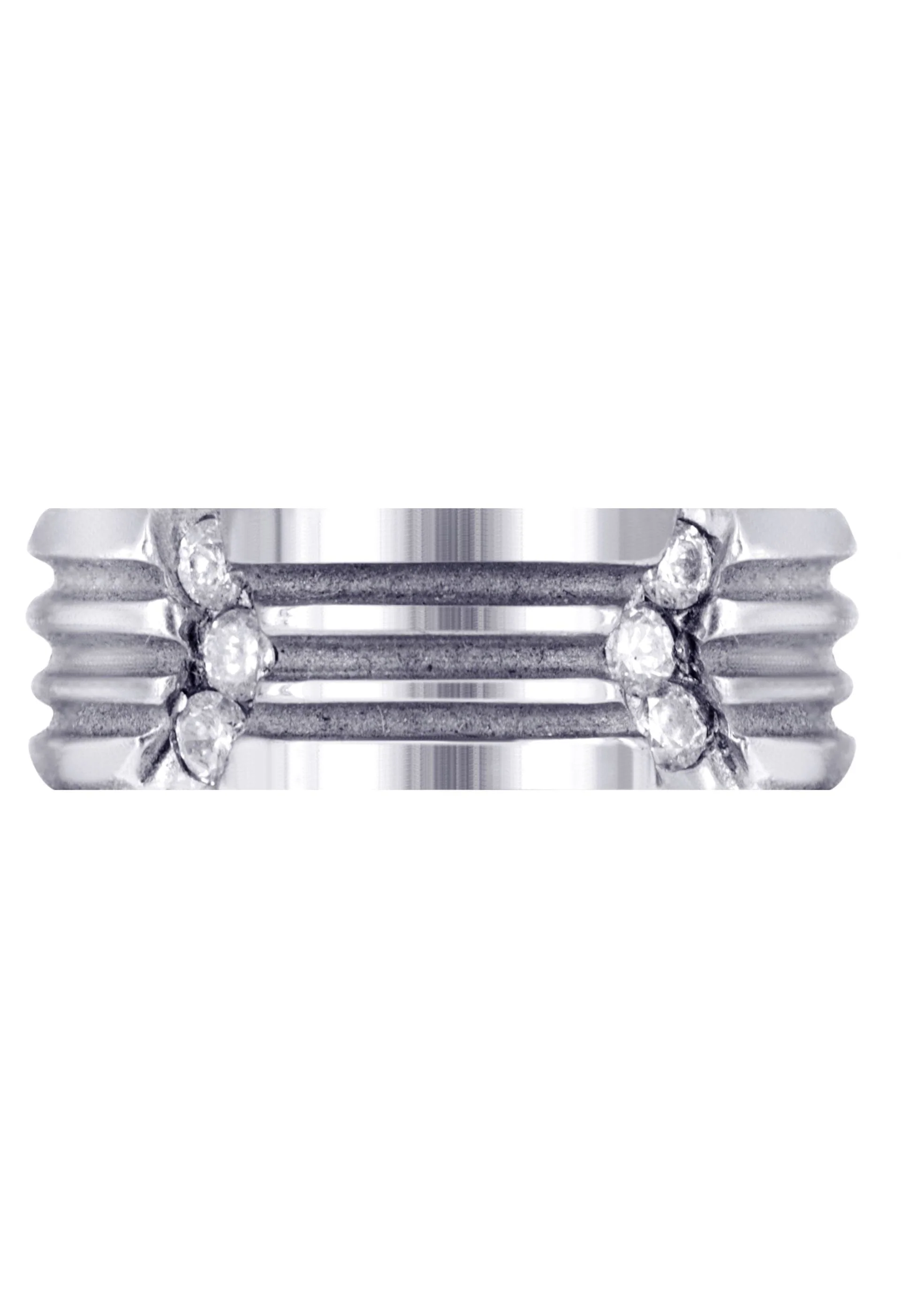 Diamond Mens Wedding Band | 0.3 Carats | High Polish Finish (Clark) - Image 2