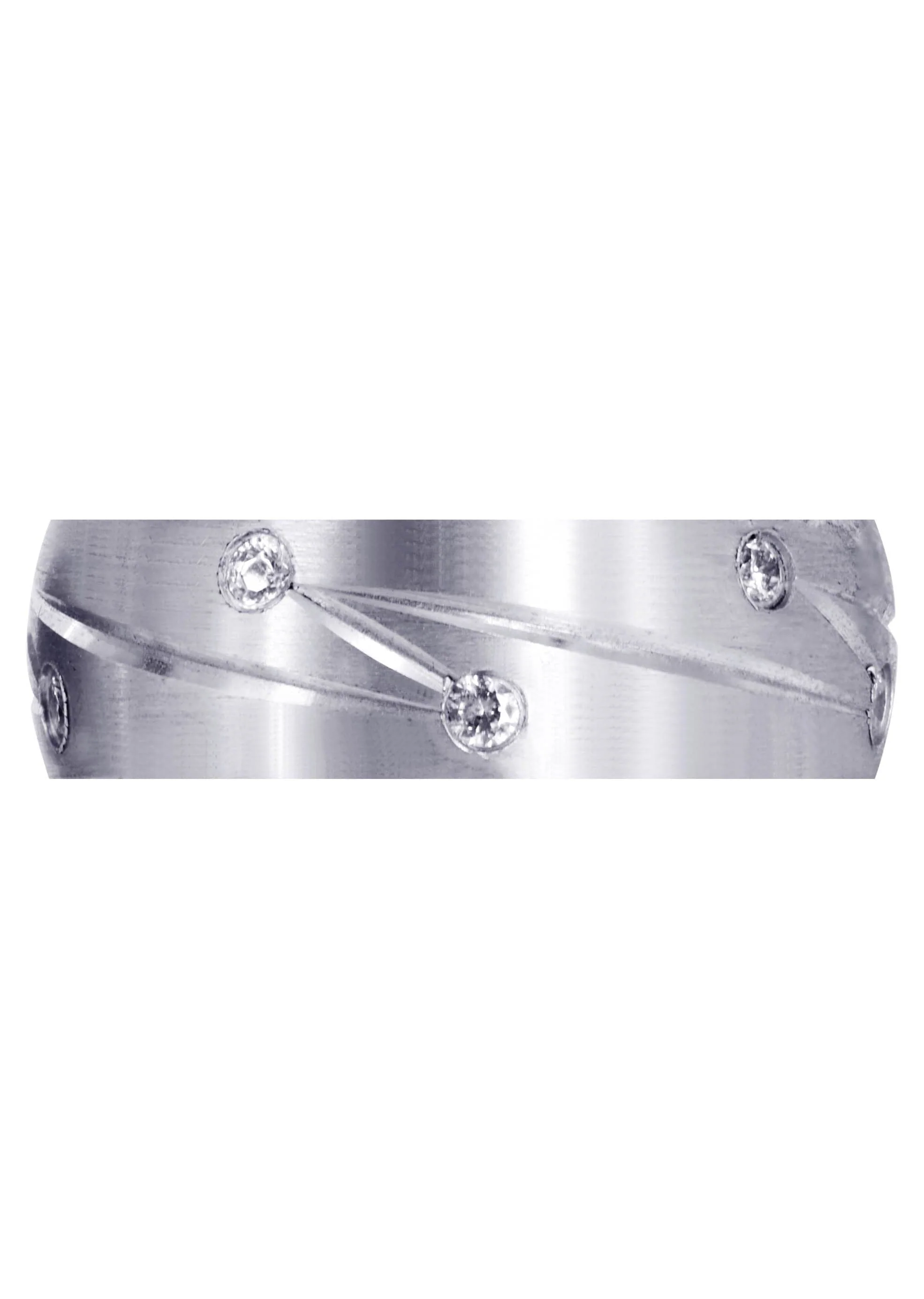 Diamond Mens Wedding Band | 0.3 Carats | Satin Finish (Kendrick) - Image 2