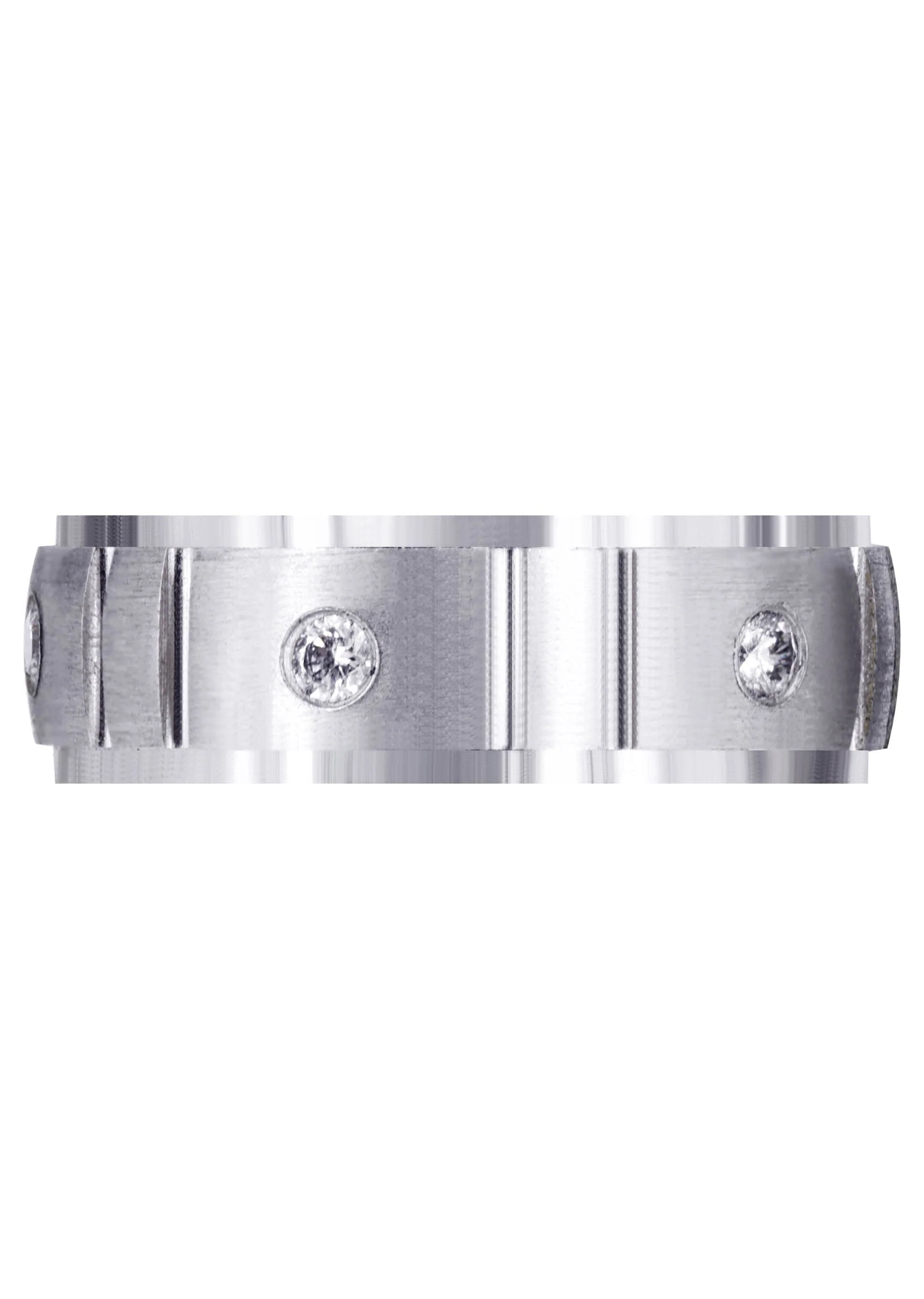 Diamond Mens Wedding Band | 0.3 Carats | Satin Finish (Gideon) - Image 2