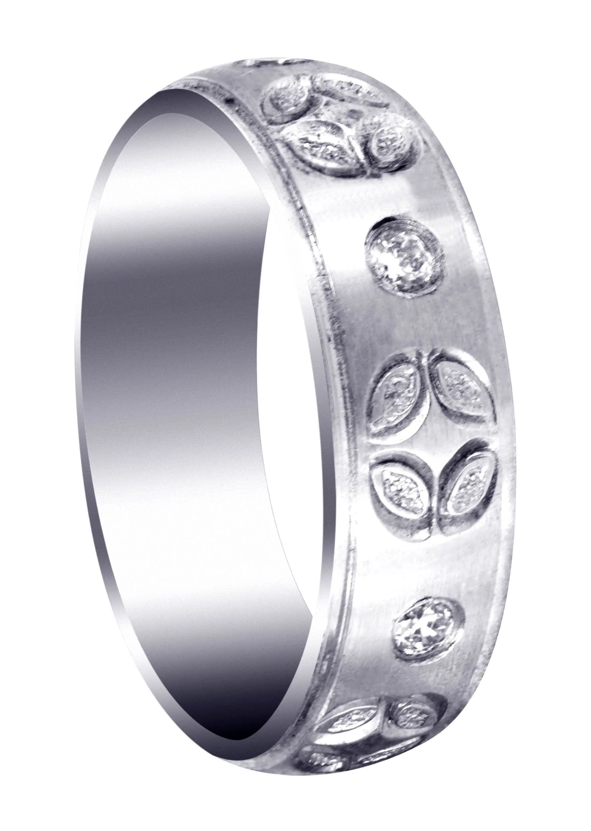 Diamond Mens Wedding Band | 0.3 Carats | Satin Finish (Shane)