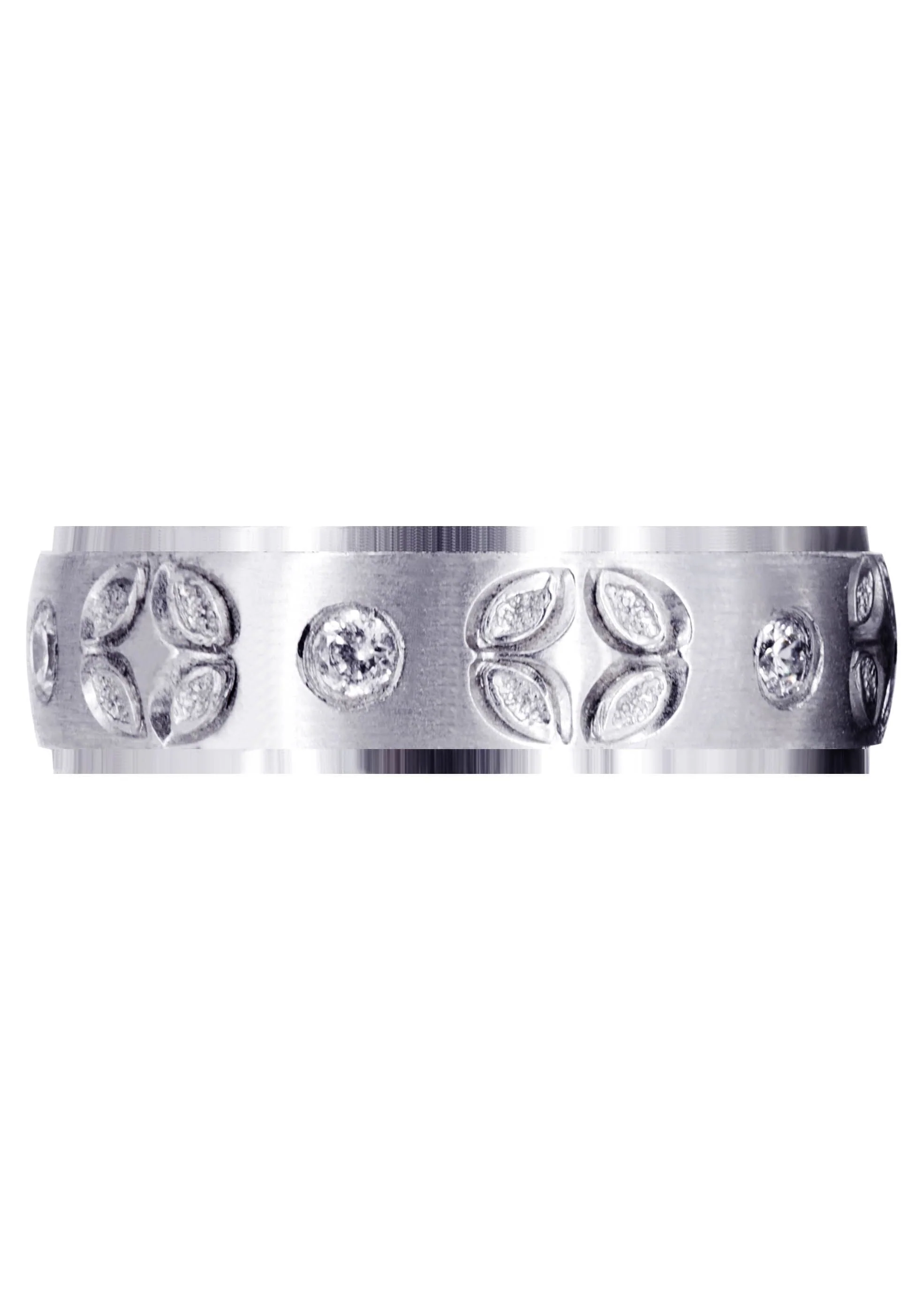 Diamond Mens Wedding Band | 0.3 Carats | Satin Finish (Shane) - Image 2