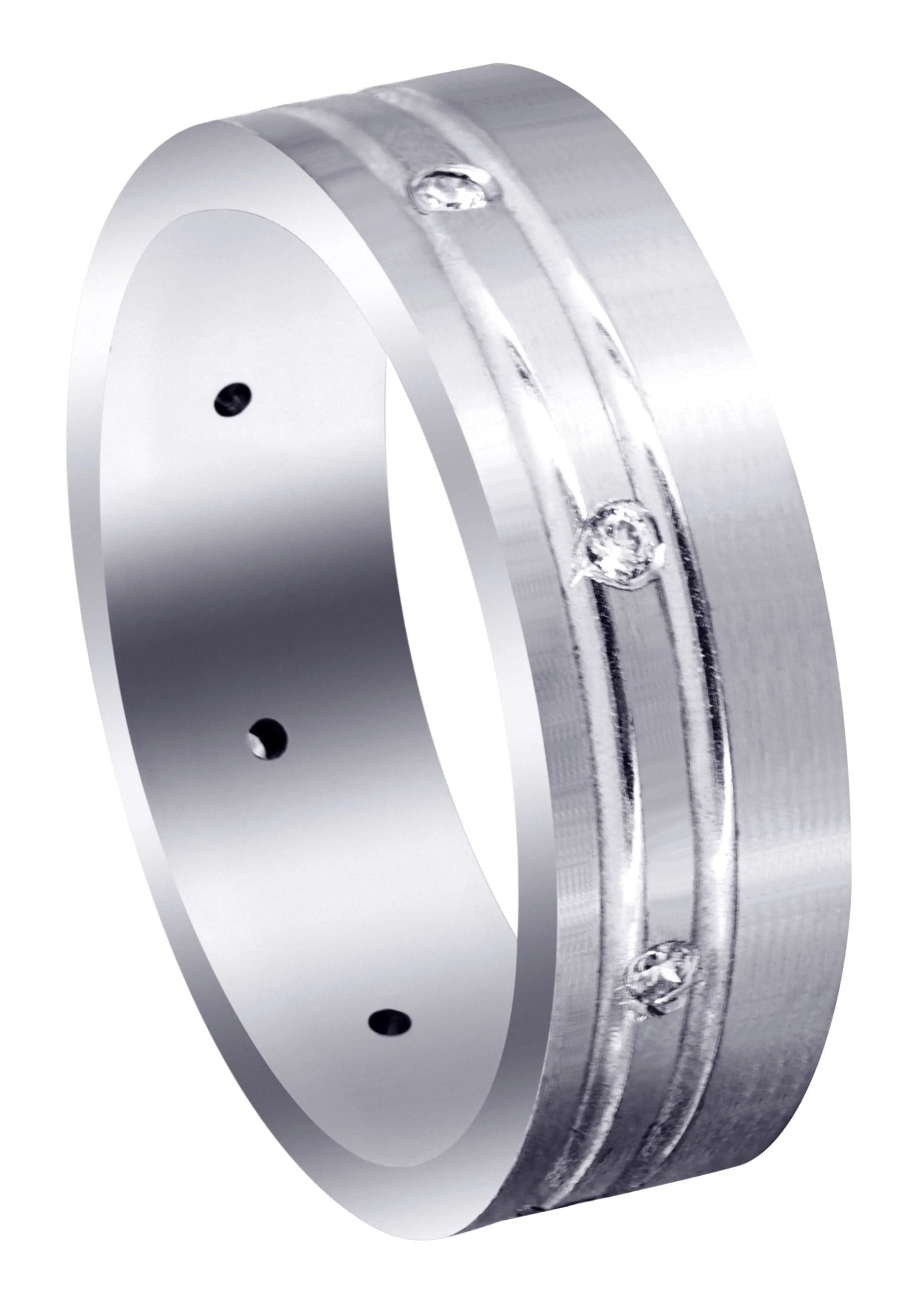 Diamond Mens Wedding Band | 0.32 Carats | Satin Finish (Nash)