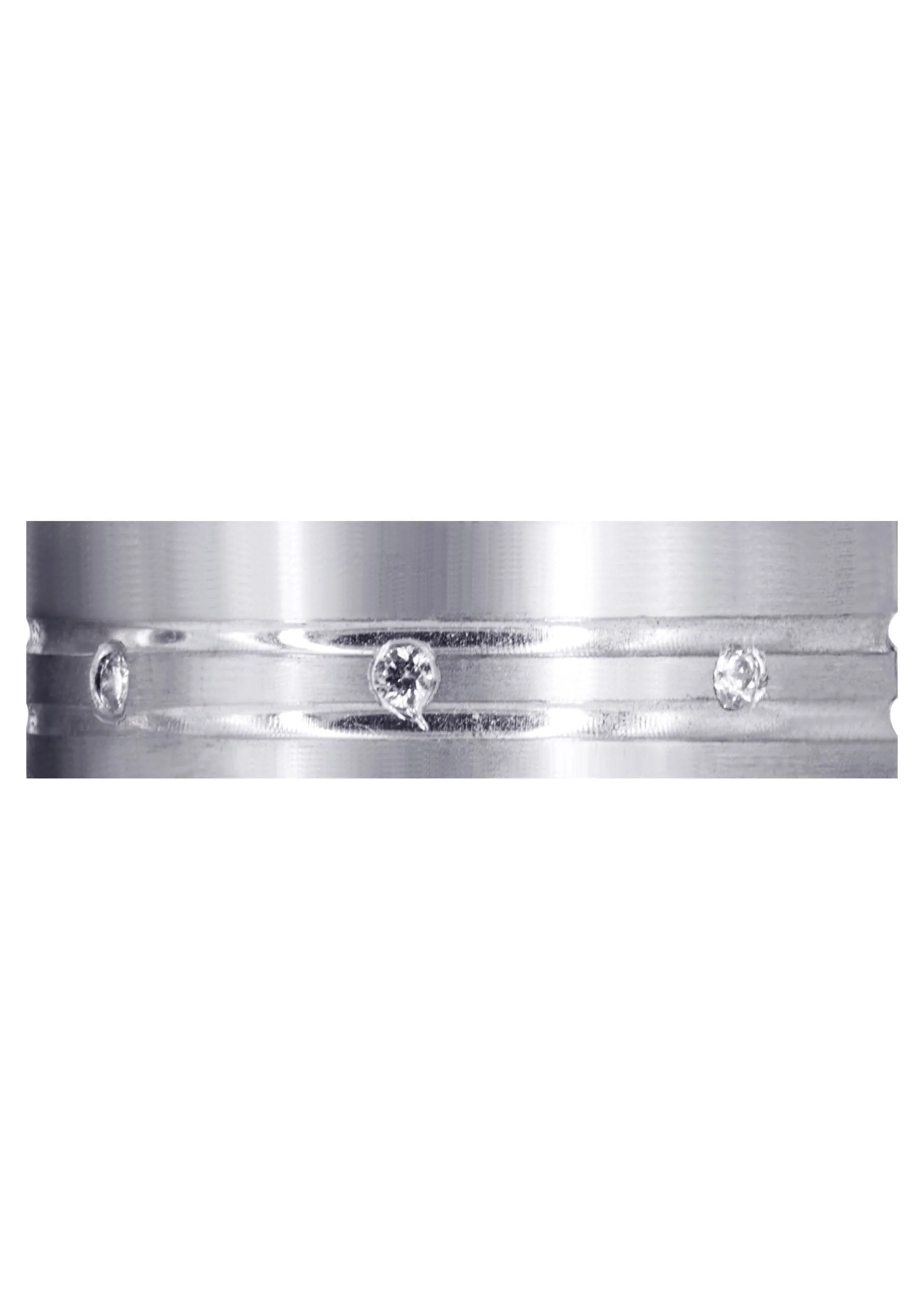 Diamond Mens Wedding Band | 0.32 Carats | Satin Finish (Nash) - Image 2
