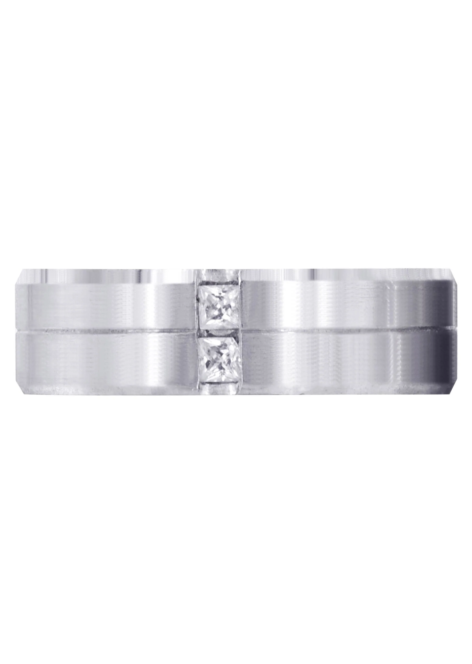 Diamond Mens Wedding Band | 0.34 Carats | Satin Finish (Rhett) - Image 2