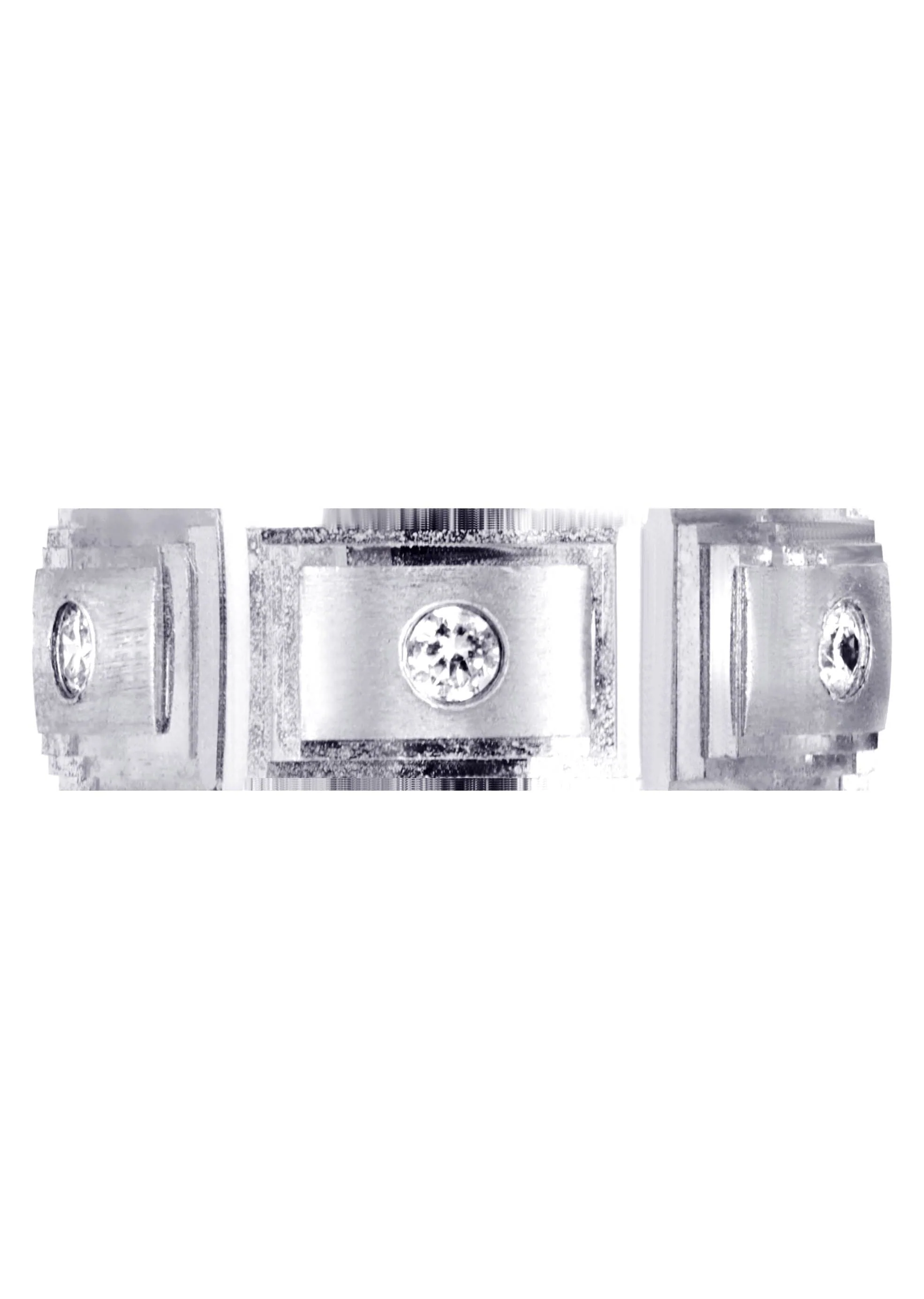Diamond Mens Wedding Band | 0.36 Carats | Wire Matt Finish (Rafael) - Image 2