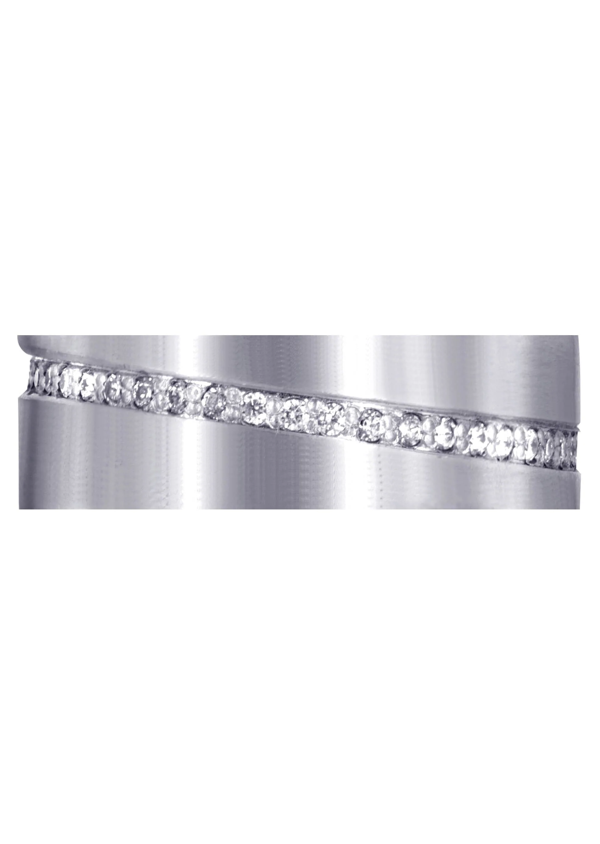 Diamond Mens Engagement Ring | 0.45 Carats | Satin Finish (Sergio) - Image 2