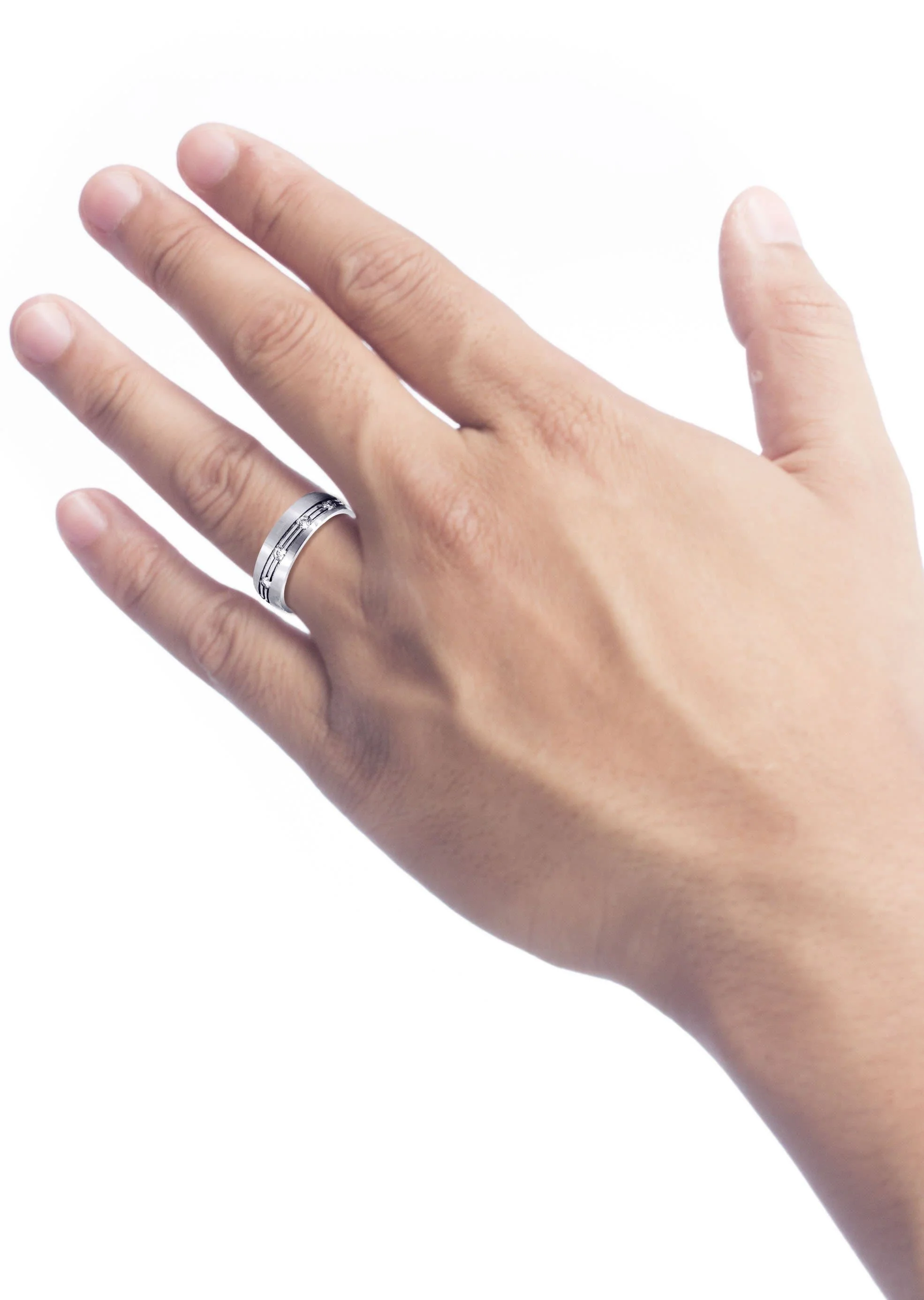 Diamond Mens Wedding Band | 0.5 Carats (Hendrix) - Image 4