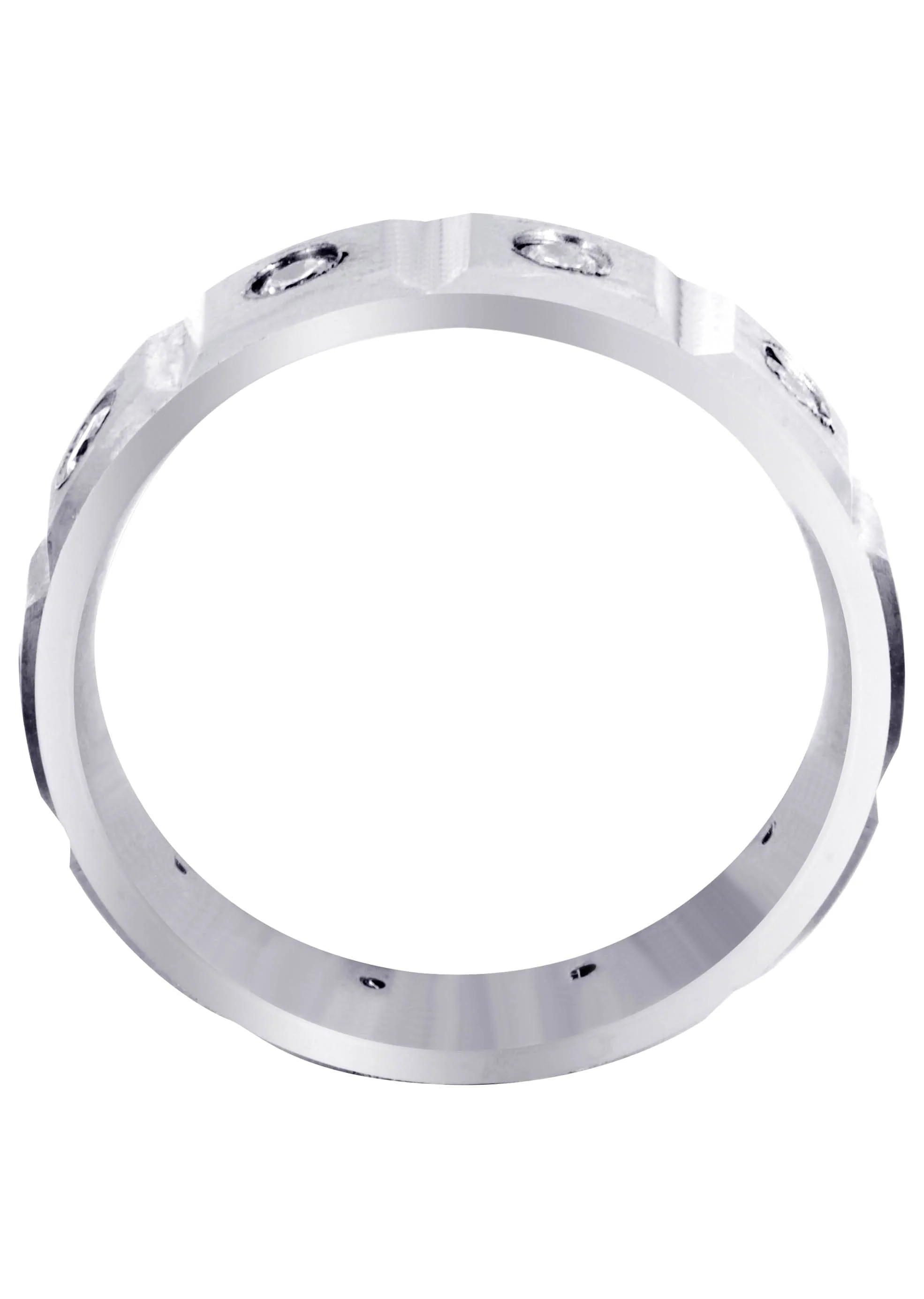 Diamond Mens Wedding Band | 0.5 Carats | Satin Finish (Tobias) - Image 3
