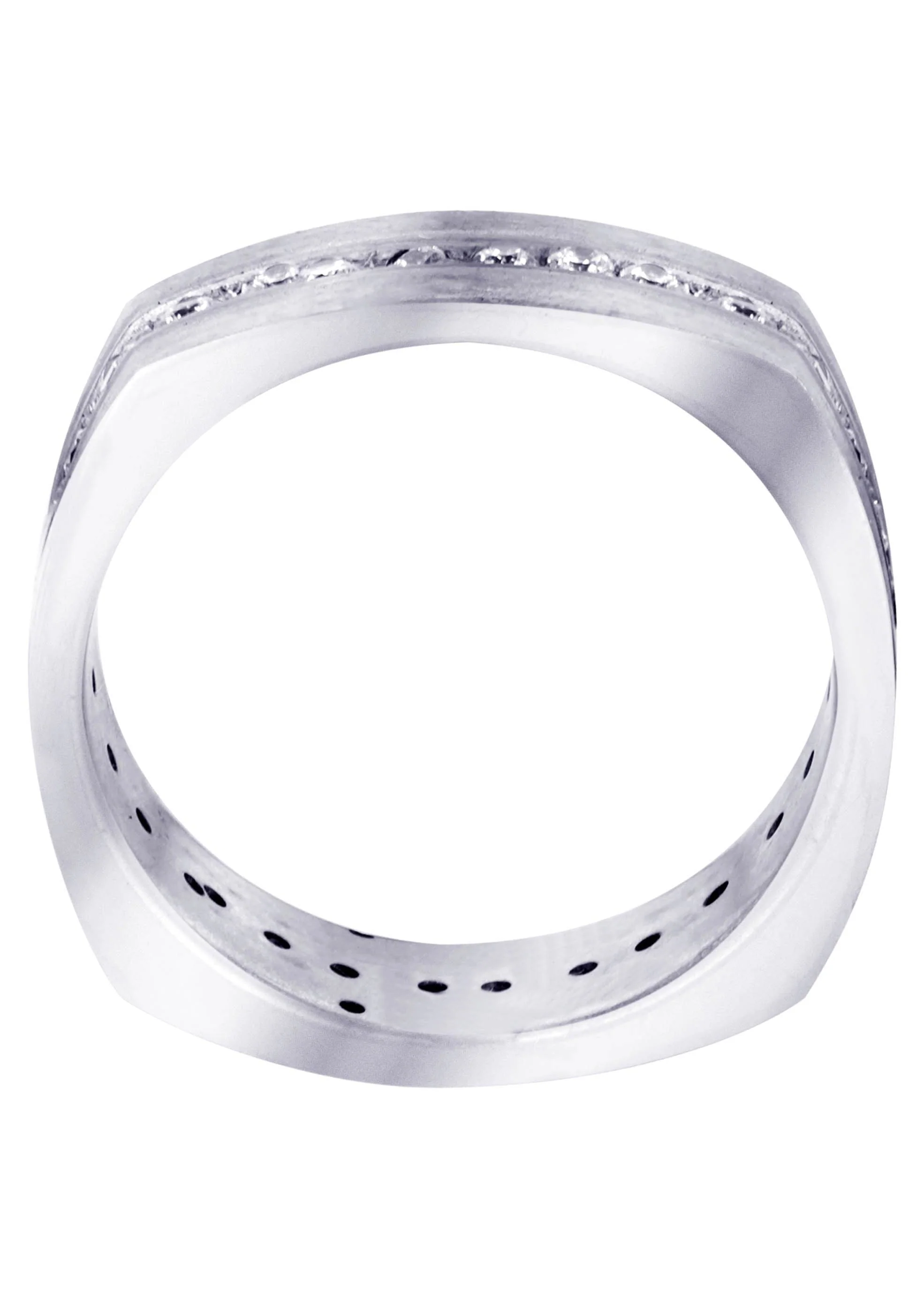 Diamond Mens Wedding Band | 0.51 Carats | Satin Finish (Tate) - Image 3