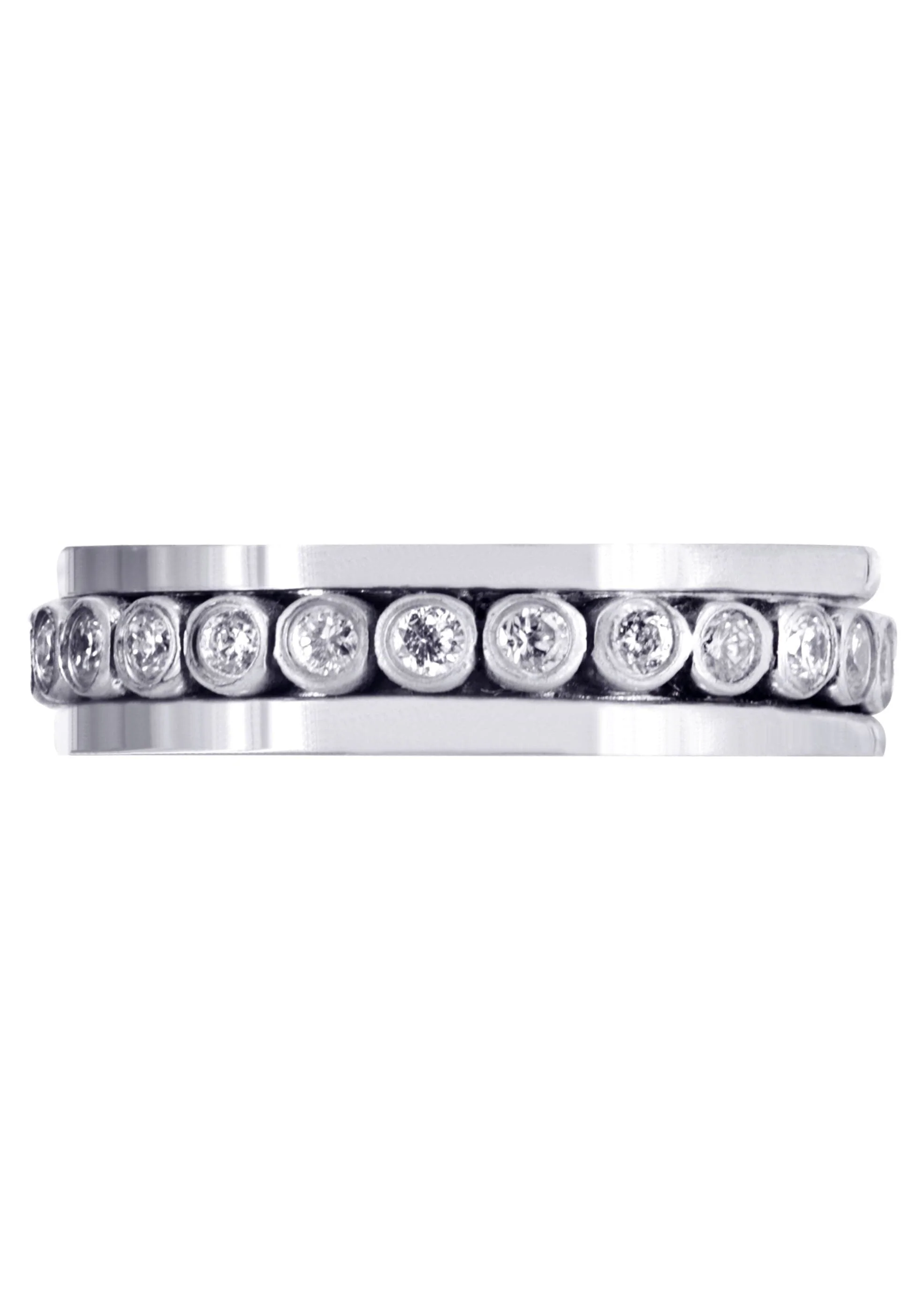 Diamond Mens Wedding Band | 0.52 Carats | High Polish Finish (Finnegan) - Image 2