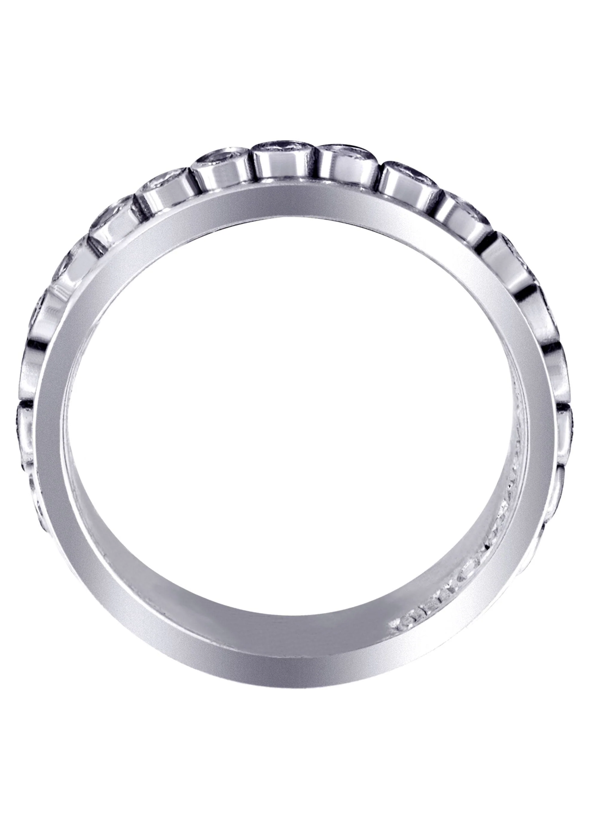 Diamond Mens Wedding Band | 0.52 Carats | High Polish Finish (Finnegan) - Image 3