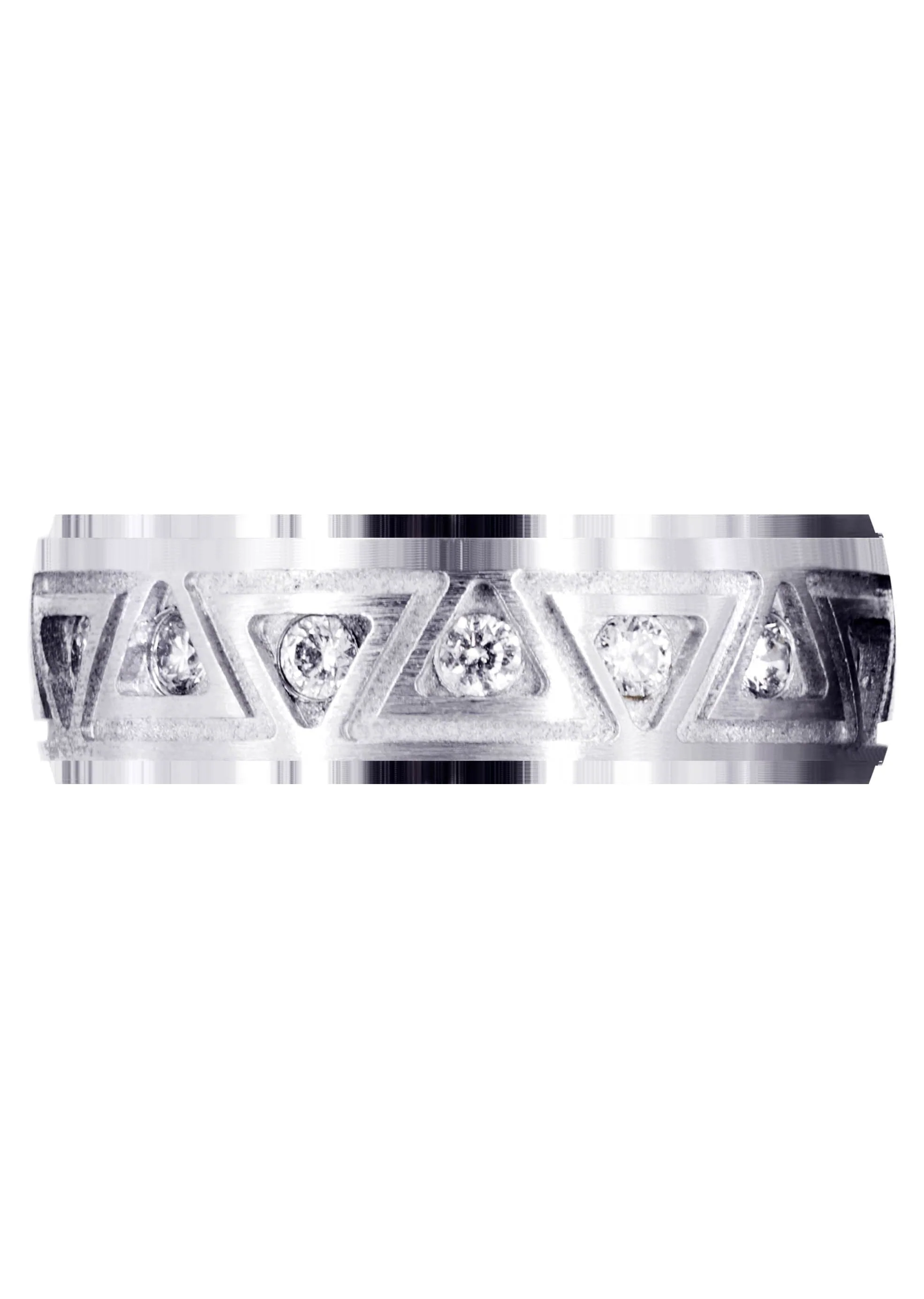 Diamond Mens Wedding Band | 0.64 Carats | Satin / High Polish Finish (Killian) - Image 2