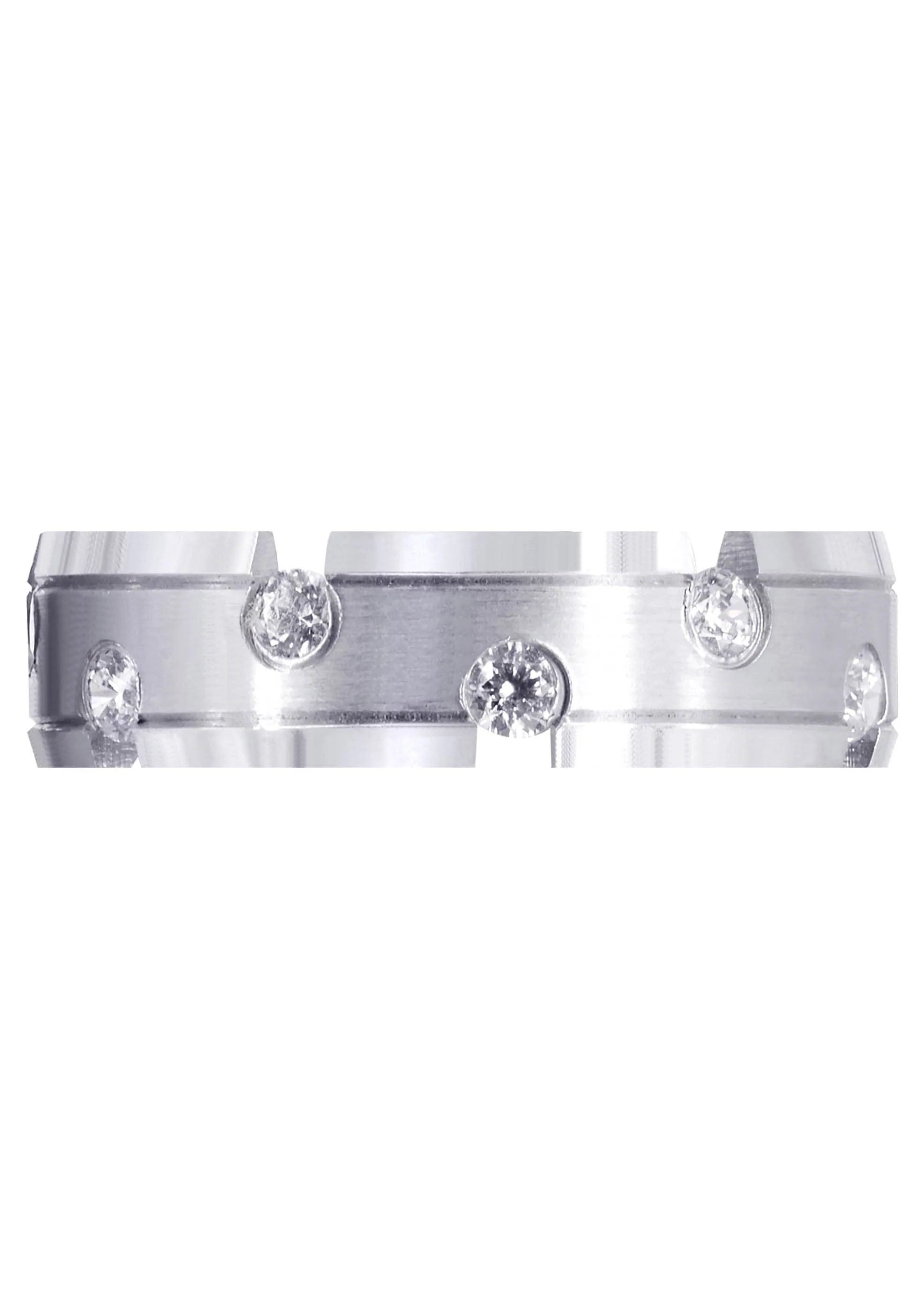 Diamond Mens Wedding Band | 0.84 Carats | Satin Finish (Anderson) - Image 2