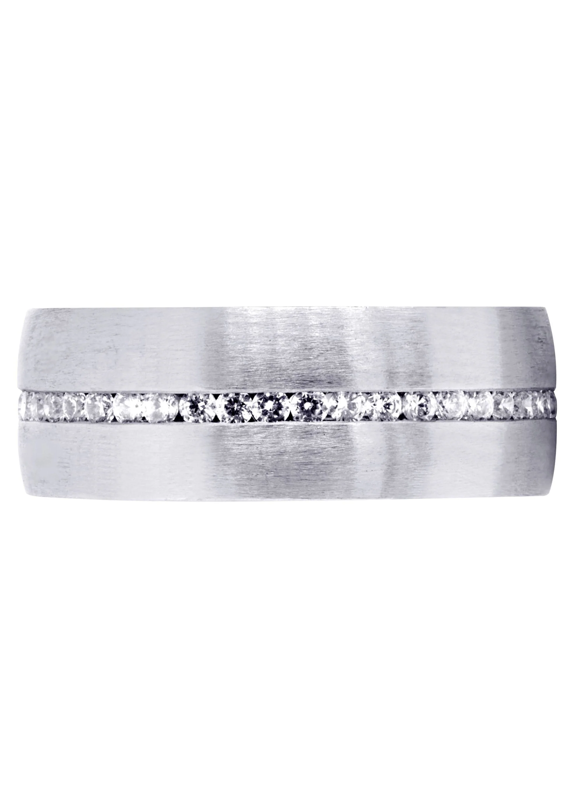 Diamond Mens Wedding Band | 1.41 Carats | Satin Finish (Russell) - Image 2